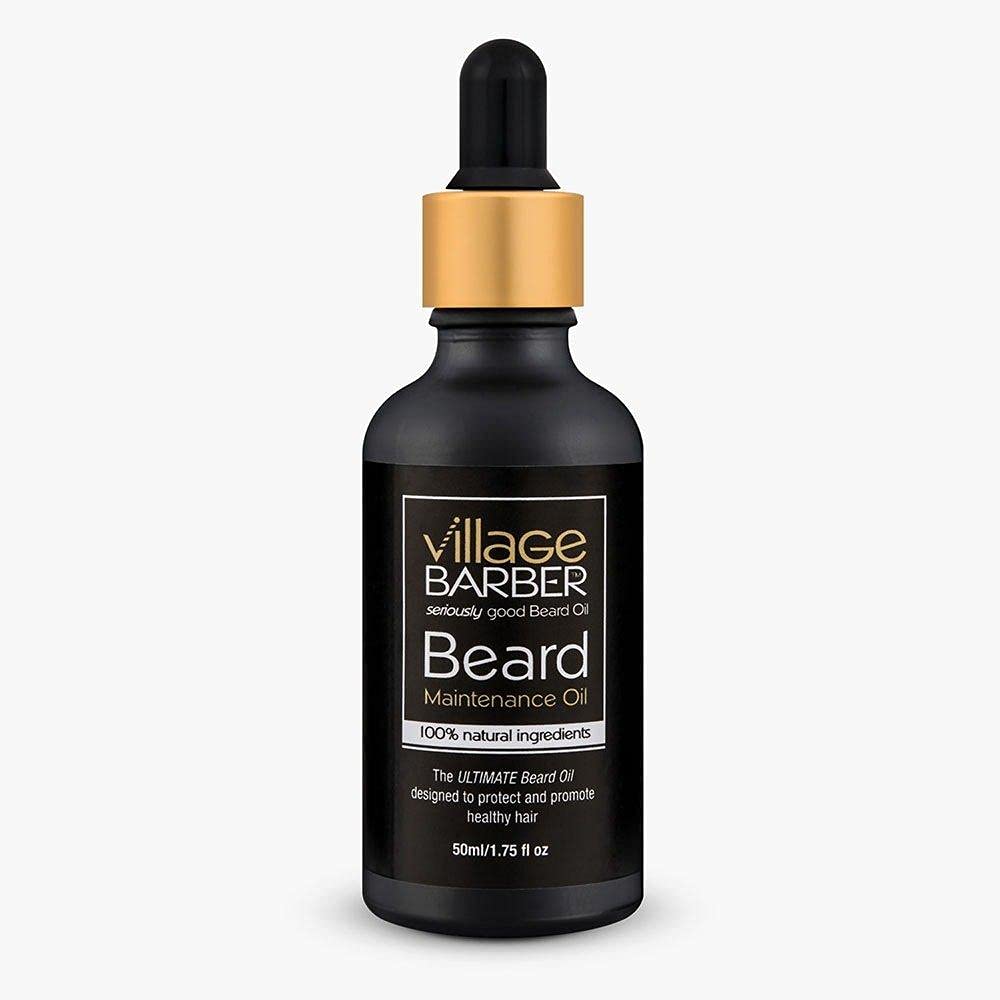 Village Barber Beard Maintenance Oil | 50ml/ 1.75 fl oz | 100% Natural Ingredients | Conditions, Softens, Nourishes