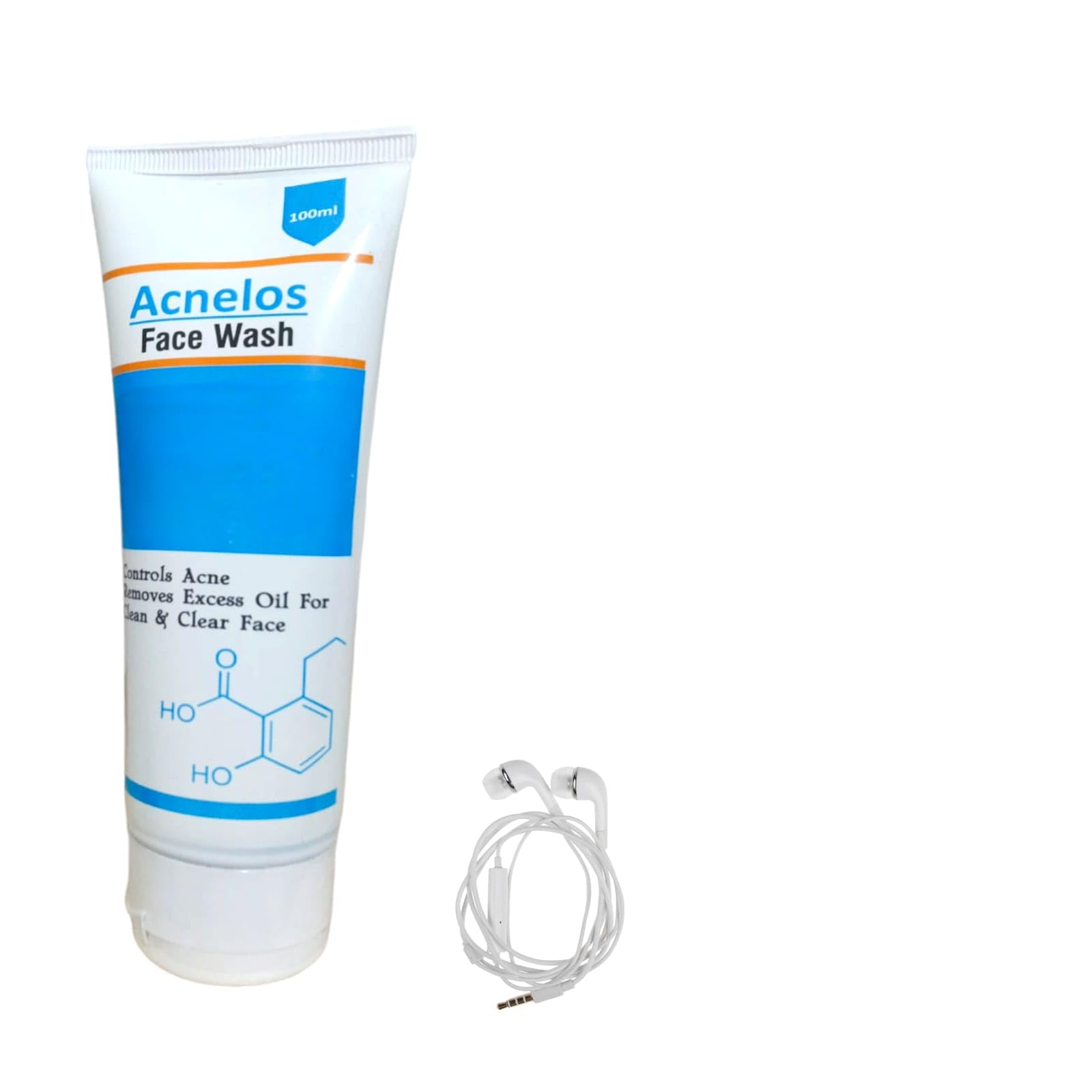Acnelos Facewash Control Acne Remove Excess Oil For Clear Face 100 Ml Pack Of 1 With Earphone