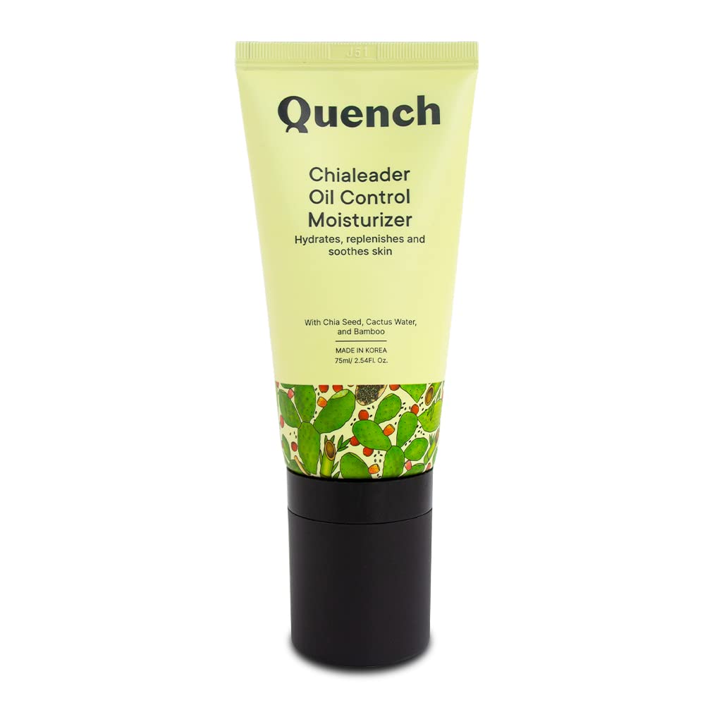 Quench Botanics Quench Oil Control Moisturizer With Chia Seeds Omega 3 | Fast Absorbing & Non-Greasy Lightweight Cream For Oily 