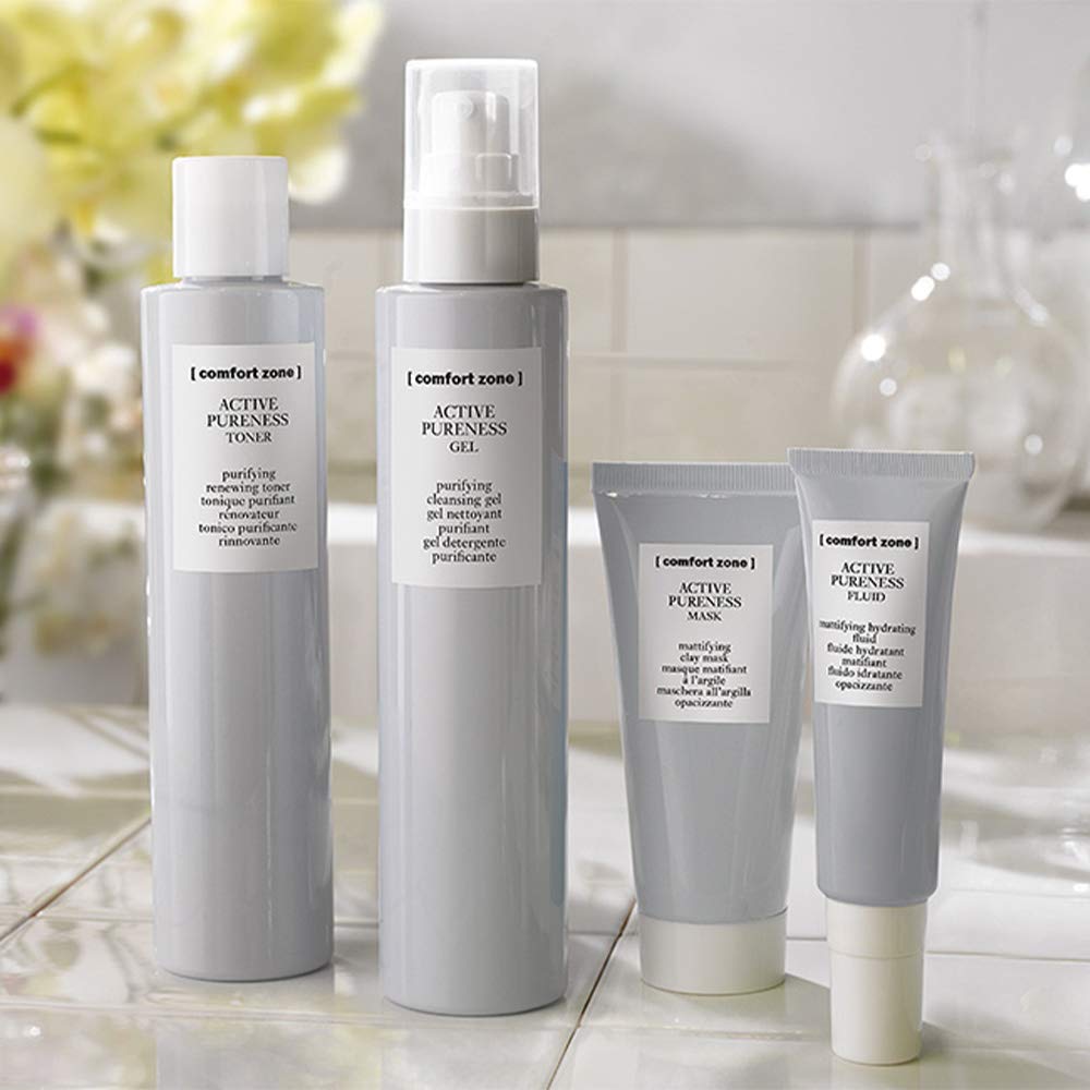 [ Comfort Zone ] Active Pureness Fluid, Mattifying Yet Hydrating Formula, Primer And Moisturizer For Oily Skin, 1 Fl. Oz.