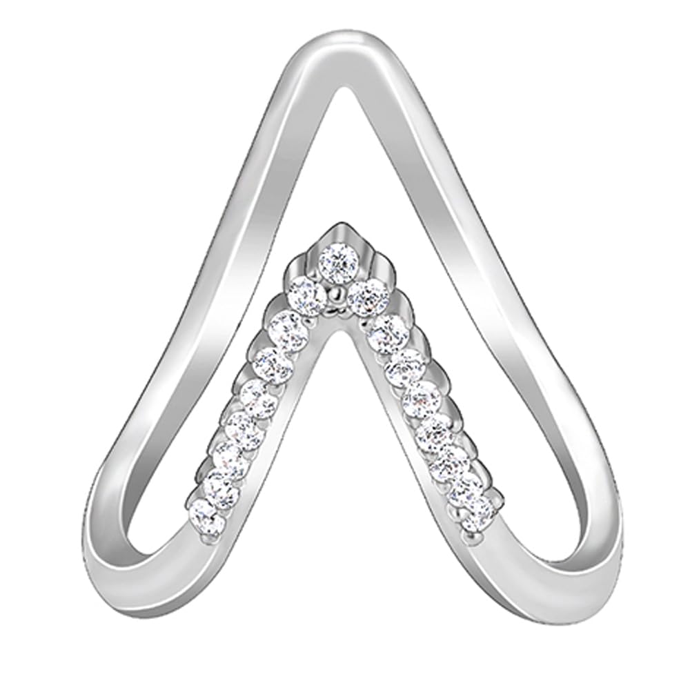 Giva 925 Silver StarStudded Vanki Ring, Adjustable | Gifts For Women And Girls | With Certificate Of Authenticity And 925 Stamp