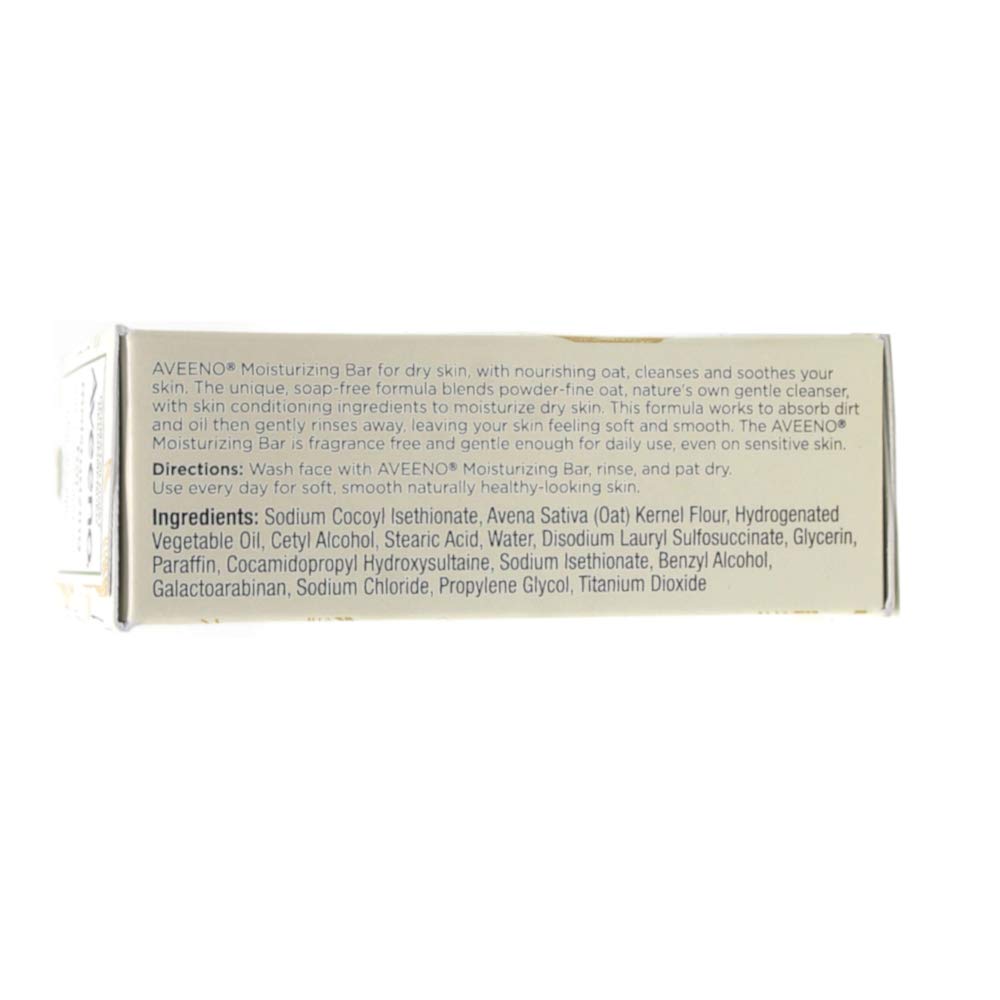 AVEENO Naturals Moisturizing Bar for Dry Skin 3.50 oz (Pack of 8)