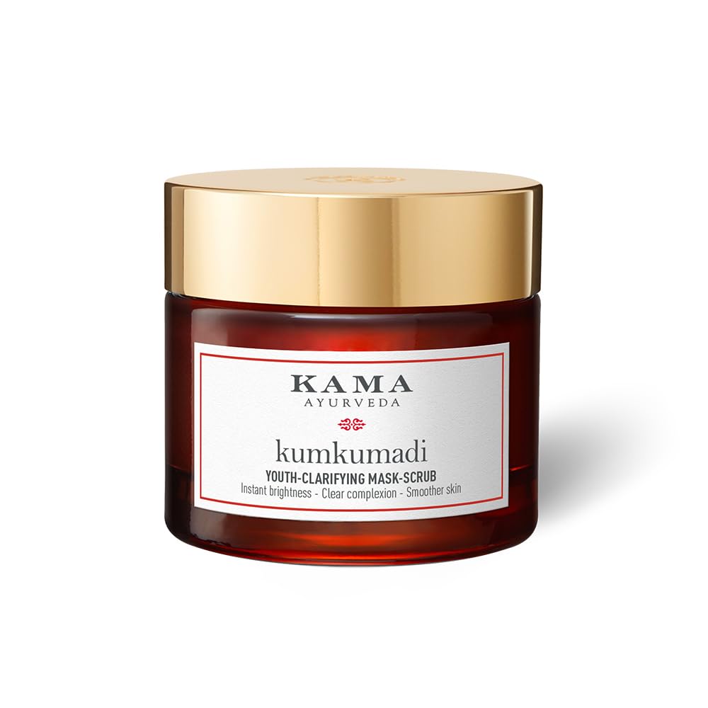 Kumkumadi YouthClarifying MaskScrub, 50 G| 2 In 1 Mask Scrub |SaffronBased Face Mask | For Weekly Use | New & Improved