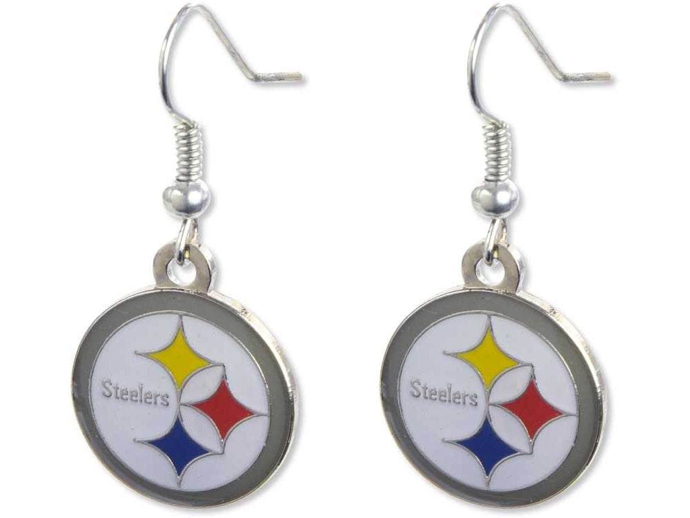 NFL Pittsburgh Steelers Logo Dangler Earrings
