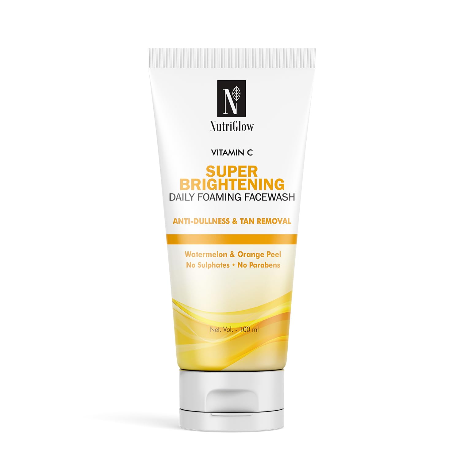 Nutriglow Vitamin C Daily Foaming Face Wash With Orange Peel, Oil Control, Sulphate Free, For Glowing, All Skin Types For Men An