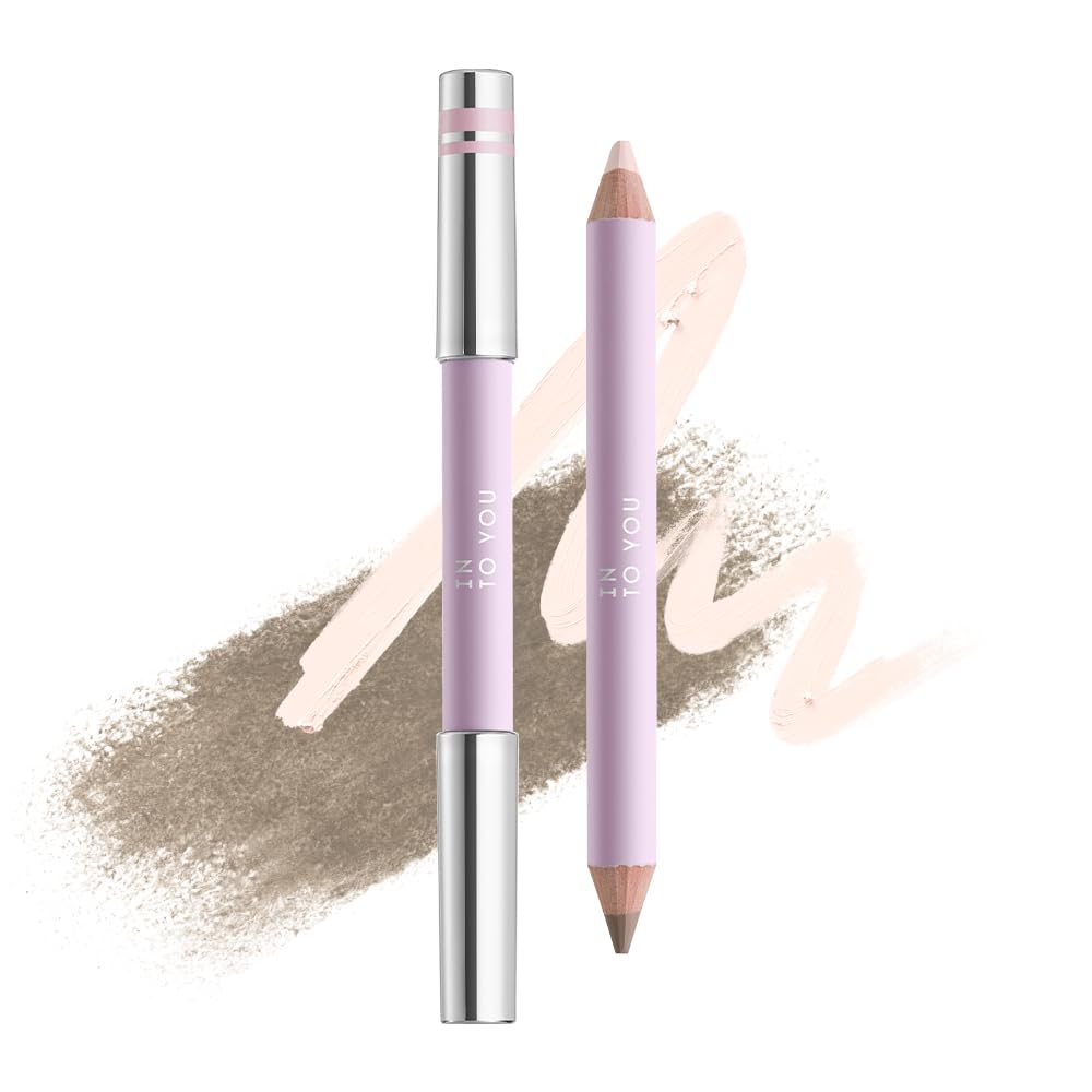 INTO YOU DualEnded Contour & Highlight Stick, 2 in 1 Creamy Blendable Sculpting Pencil for Face, Nose & Jawline, Lightweight 3D