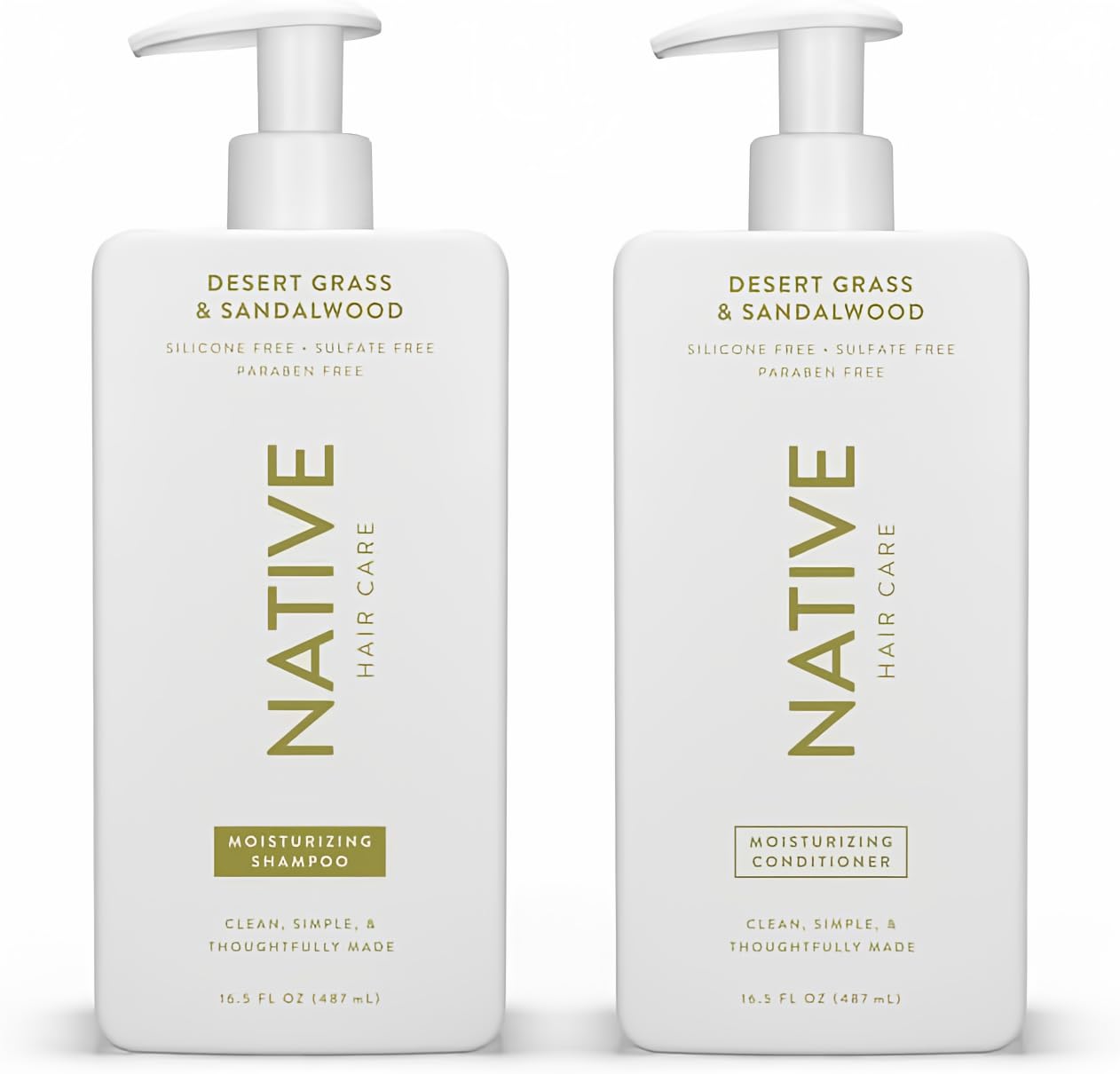 Native Desert Grass & Sandalwood Shampoo and Conditioner Contain Naturally Derived Ingredients | All Hair Types, Color & Treated
