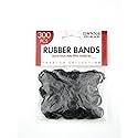 Donna Hair Rubber Bands 250 Ct, Black