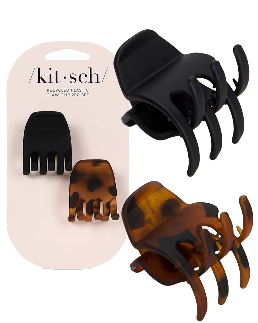 Kitsch Medium Claw Clips - Medium Hair Clips for Women | Stylish Hair Claw Clips for Thick Hair & Thin Hair | Cute Medium Hair C