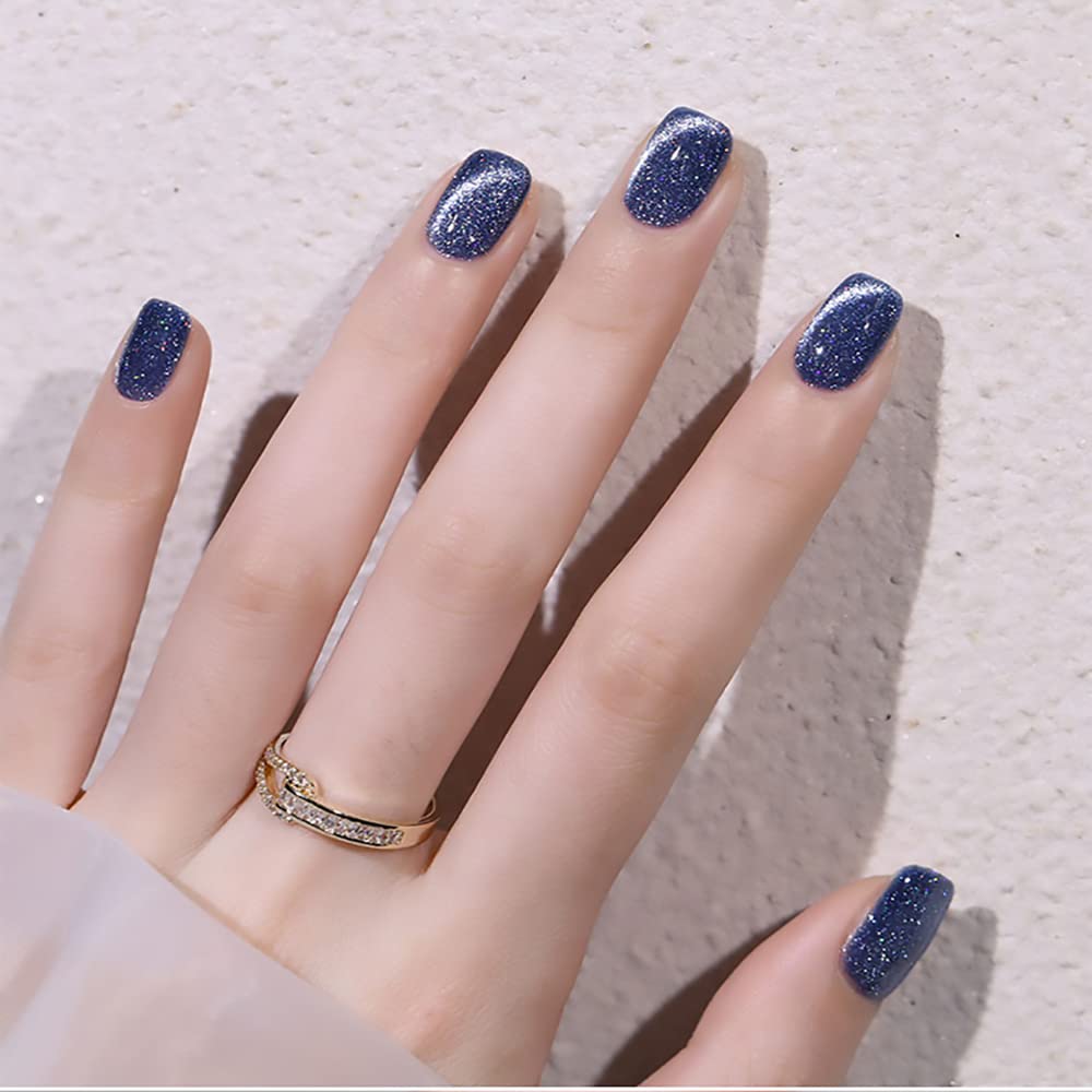 Veronni Reflective Cat Eye Gel Nail Polish,Glitter Diamond Magnetic Gel Polish For Nail, Shiny Sparkling Cat Eye Gel Nail Polish