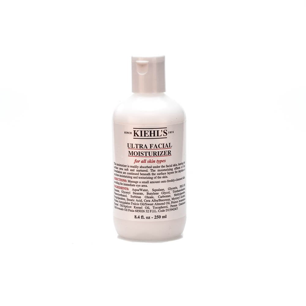 Kiehls Ultra Facial Moisturizer, for Easy Daily Hydration, Infused with Squalane and Glycerin, Replenishes Moisture Barrier and