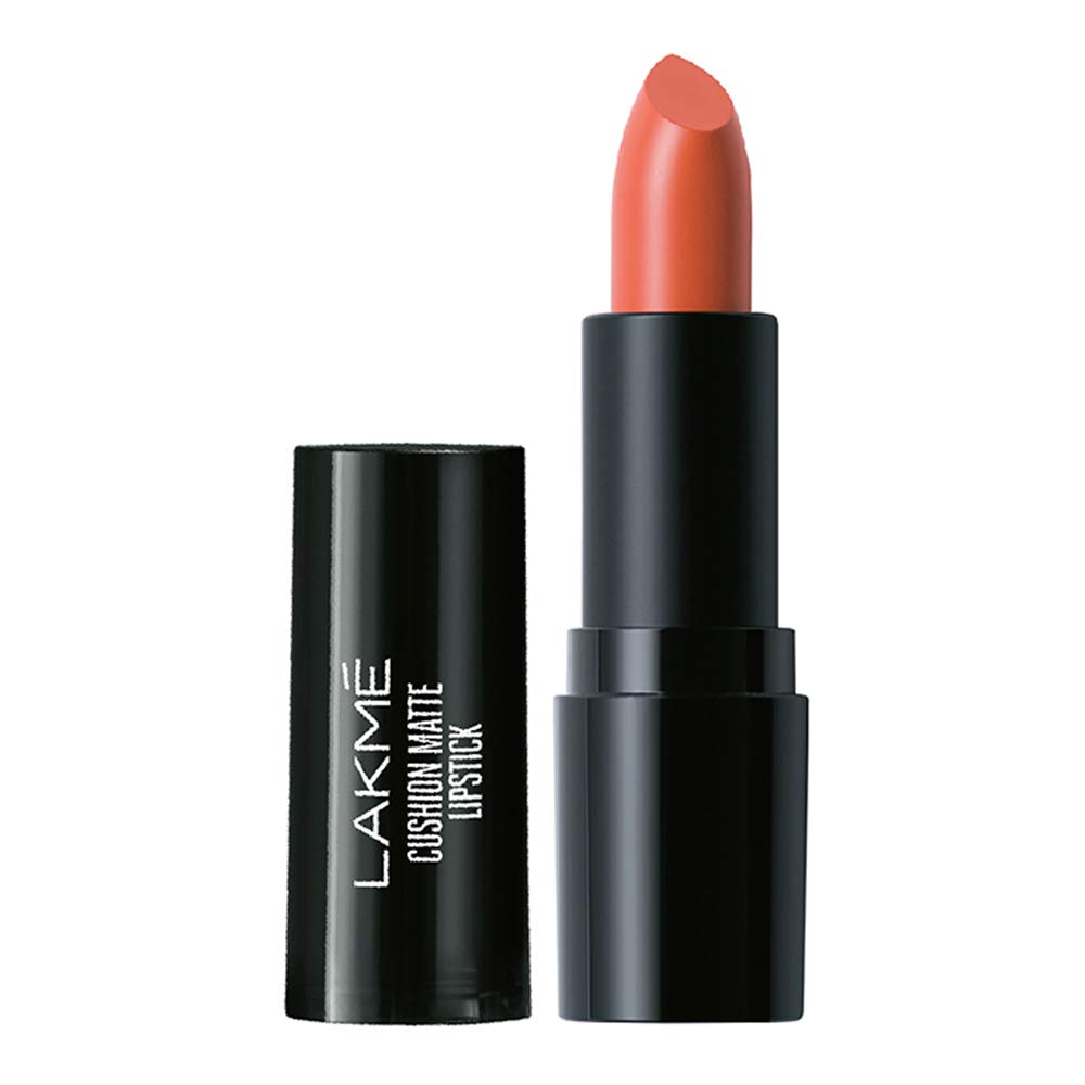 Lakm Cushion Matte Lipstick, Orange Blossom, 4.5 G