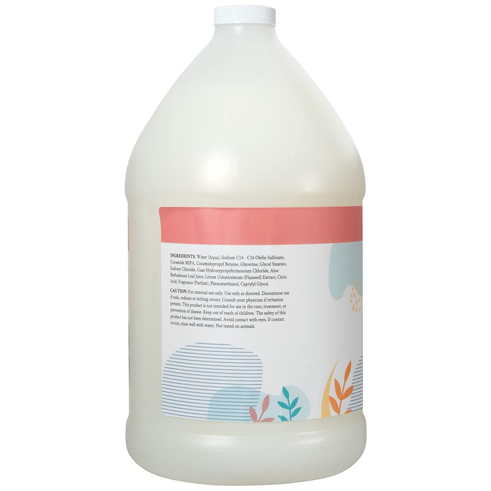 ginger Lily Farms Botanicals All-Purpose Liquid Hand Soap Refill, 100% Vegan & cruelty-Free, Apple Pear Scent, 1 gallon (Pack of