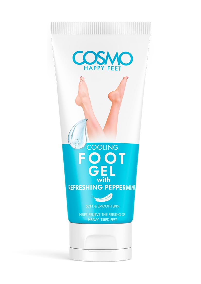 CD COSMO DESIGNS Happy Feet Cooling Foot Gel 150ml | 5.07 fl.oz, With Refreshing Pepper Mint | Soft and Smooth Skin | Tired Feet