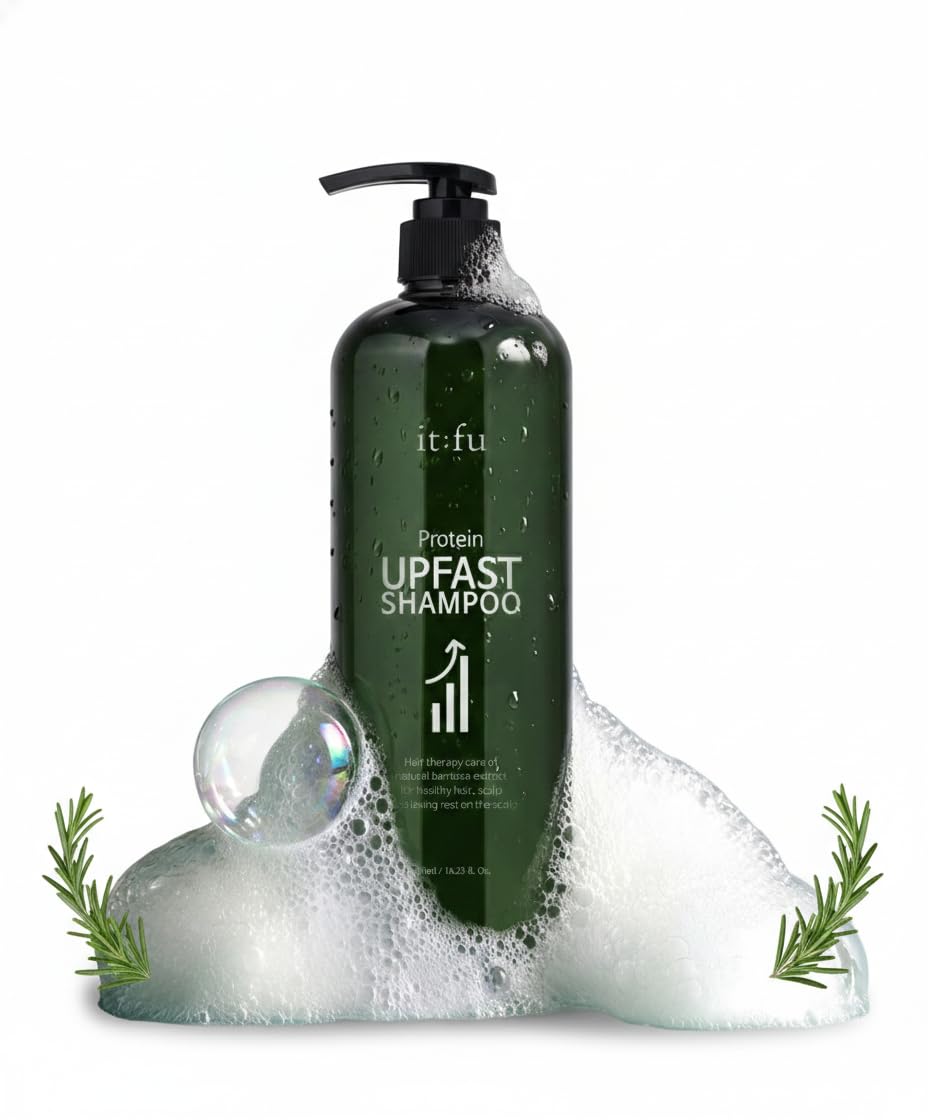 it:fu Biotin Protein UPFAST Shampoo | KBeauty Hair Strengthening & Thickening Shampoo for Healthier Scalp & Stronger Hair (16.2