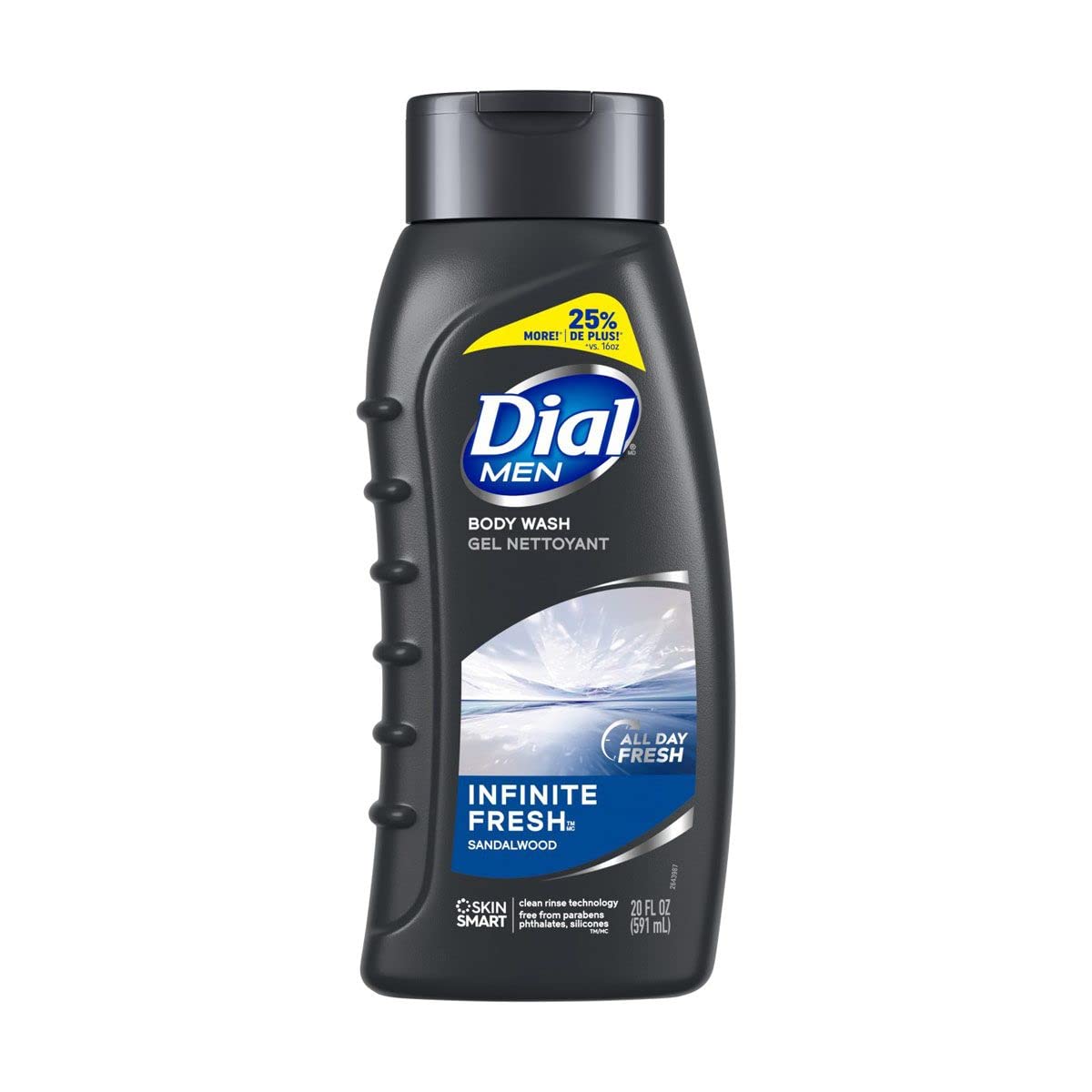 Dial For Men Body Wash  Infinite Fresh  25 Hour  Net Wt. 16 FL OZ (473 mL) Per Bottle  Pack of 3 Bottles