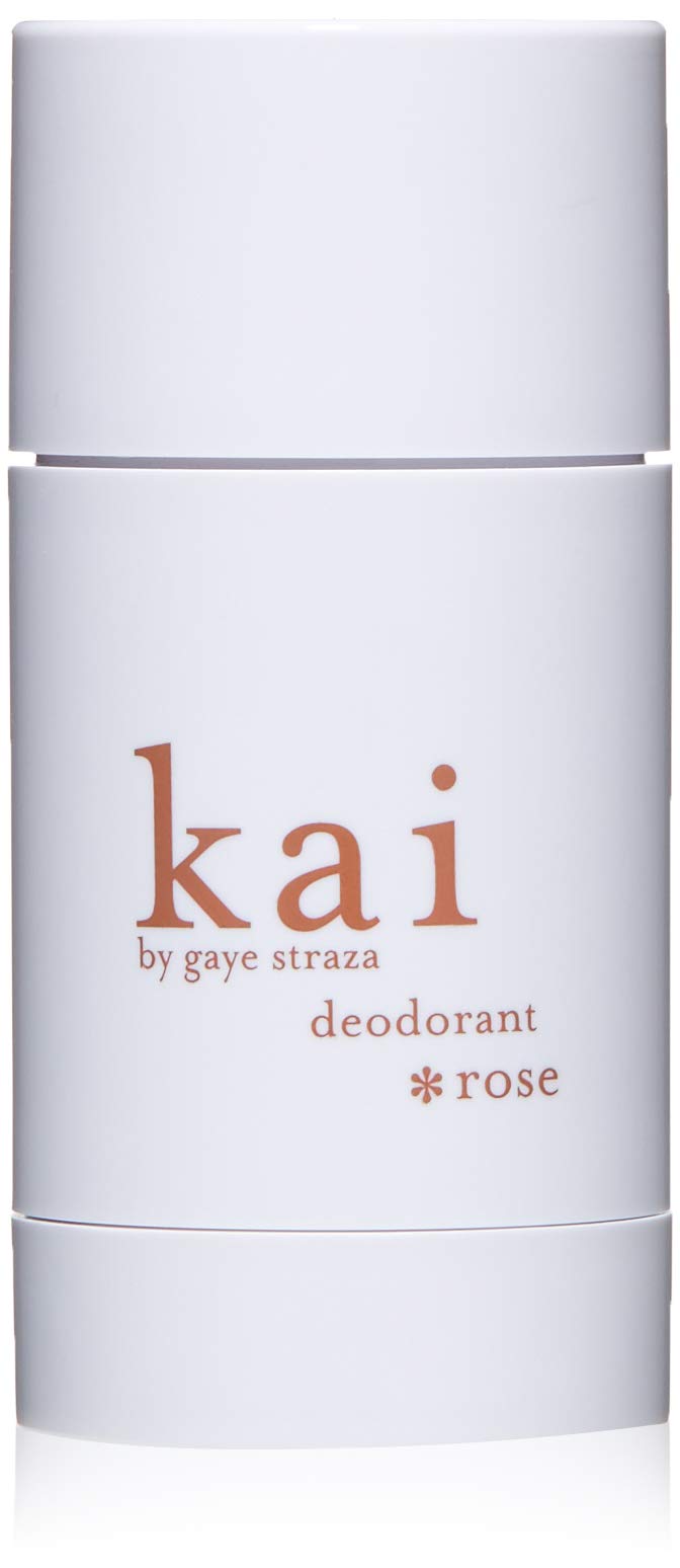 kai Deodorant Rose, 2.6 oz., aluminum free deodorant with chamomile and plant extracts, ideal for sensitive skin, scented kai, l