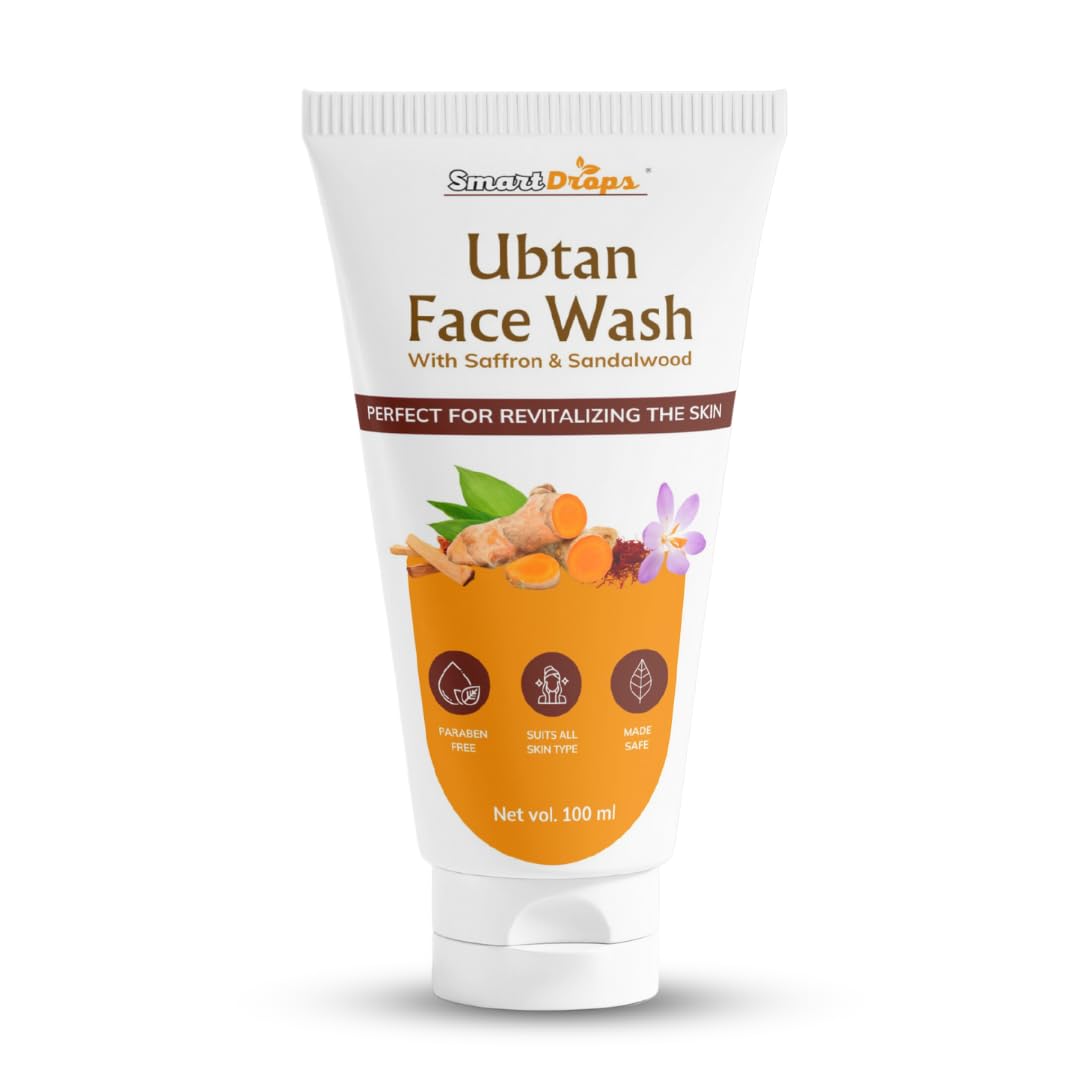 Smartdrops Ubtan Face Wash For All Skin Type | Face Wash For Bright & Glowing Skin | Reducing Dark Spots | Face Wash For Soft Sk