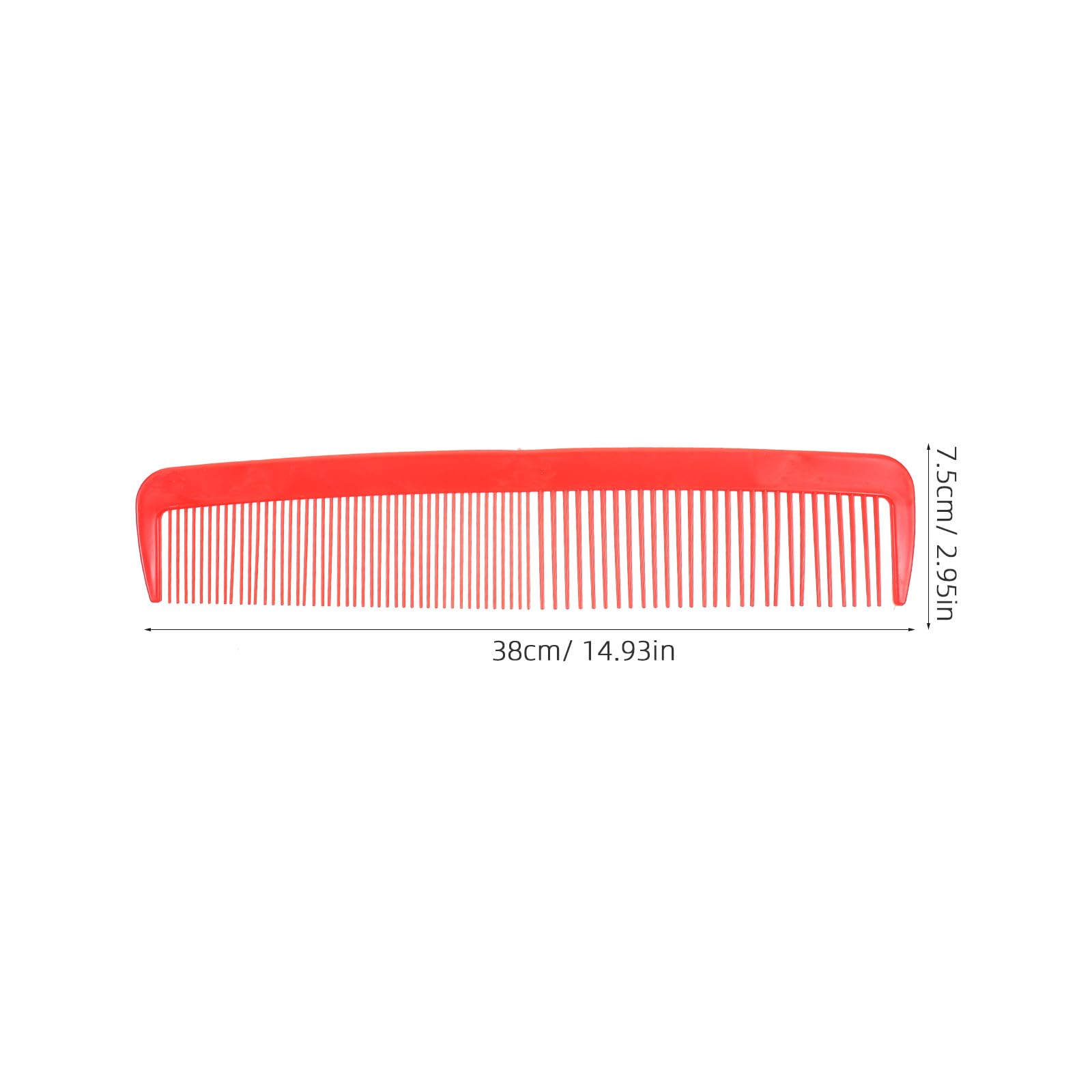 DEARMAMY Big Comb Prop:Jumbo Clown Comb 38cm 15 Inch Red Funny Hair Brush Women Plastic Comb Comedy Costume Comb for Football Ch