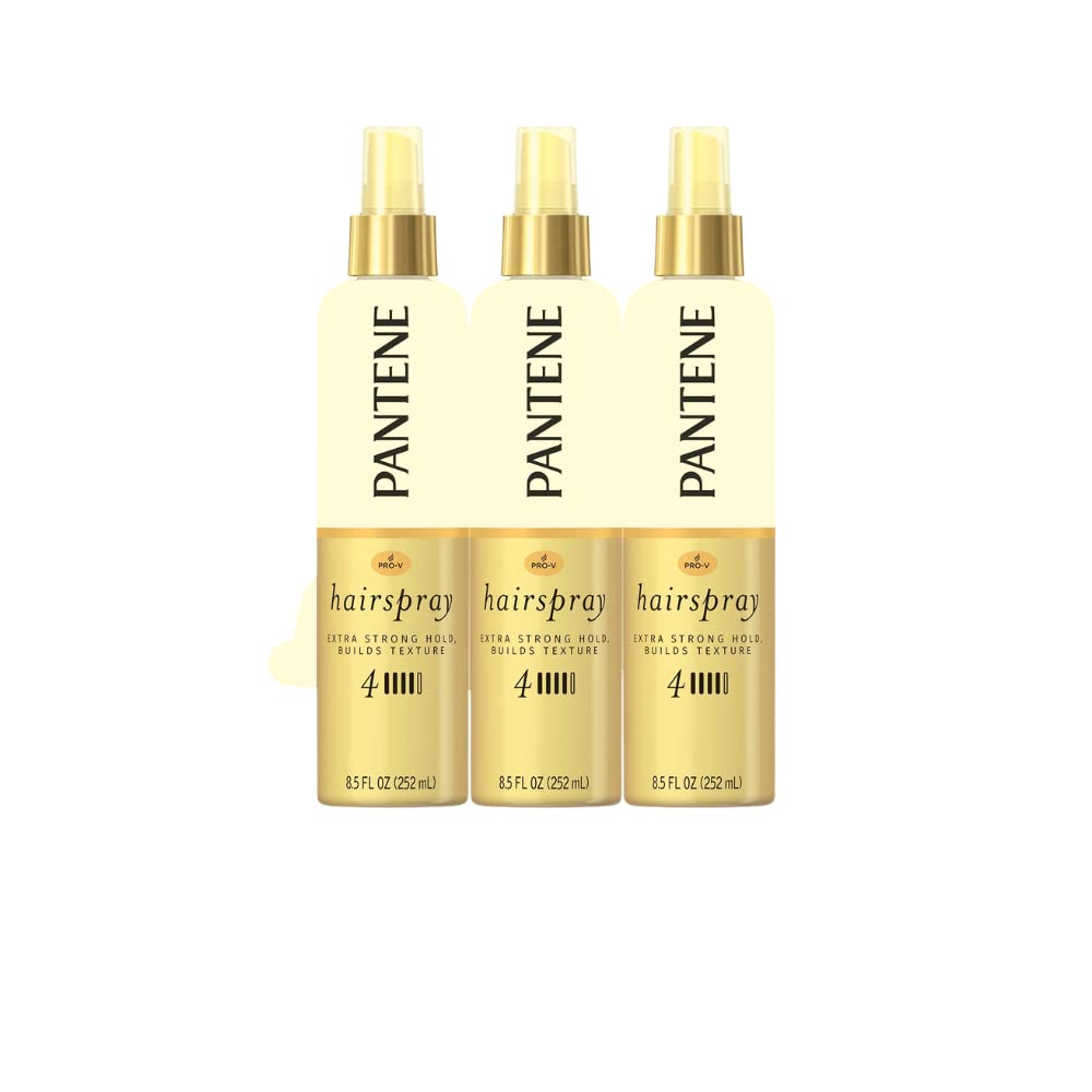 Pantene Hairspray, Non-Aerosol, Extra Strong Hold 3 8.5 Fz (Pack Of 3)