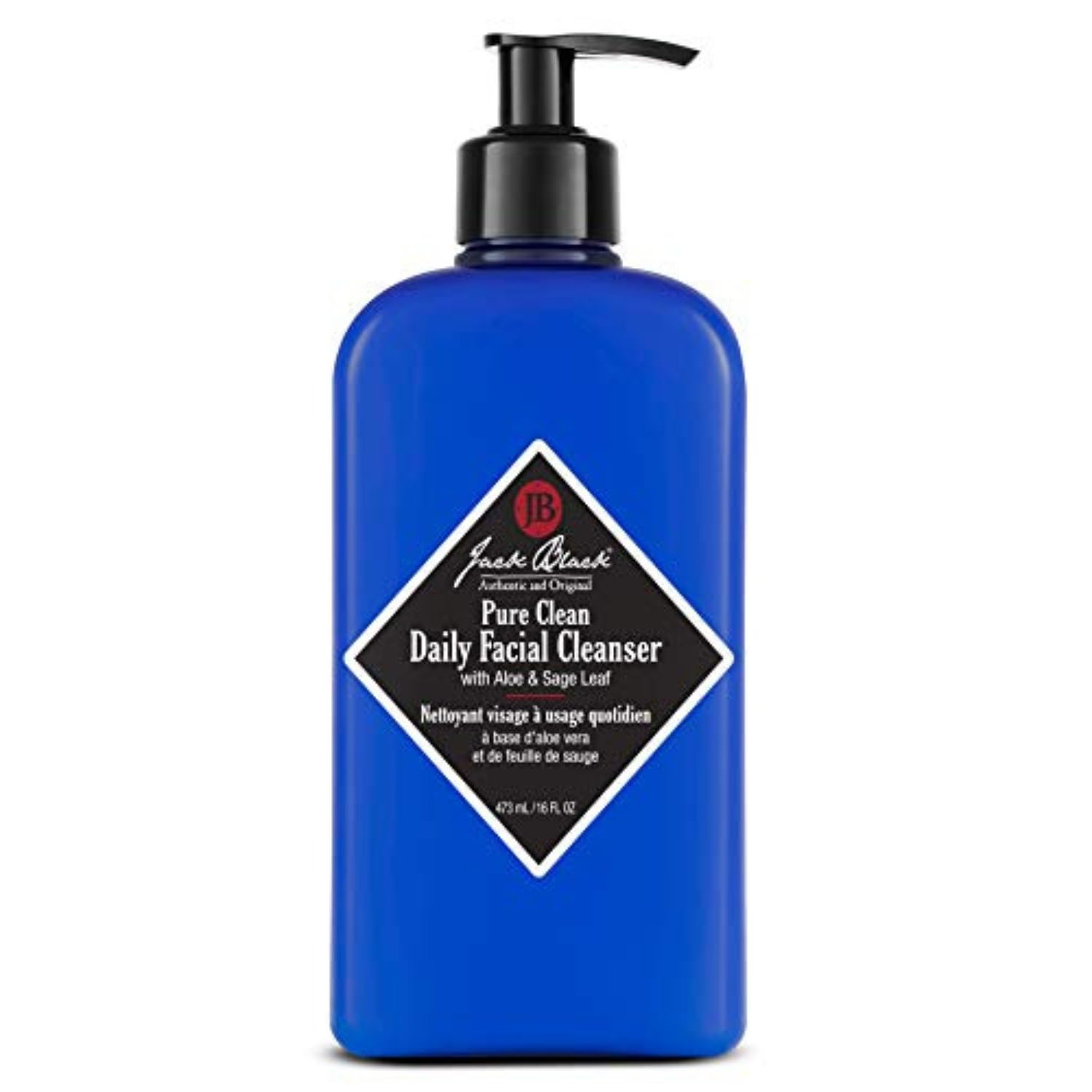 Jack Black - Pure Clean Daily Facial Cleanser, 3, 6 And 16 Fl Oz     2-In-1 Facial Cleanser And Toner, Removes Dirt And Oil, Pur
