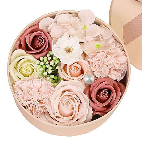 Luxury Beautiful Flora Scented Roses/Carnation Flower Bath Soap With Stem, Flower Soap In Gift Box, Gift For Birthday/Valentine'