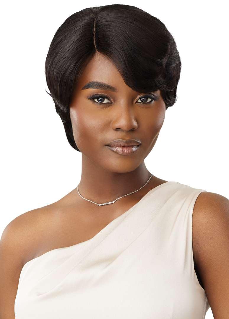 Outre Duby Diamond Lace Part Wig - Human Hair - Dottie (CHESTNUT BROWN)