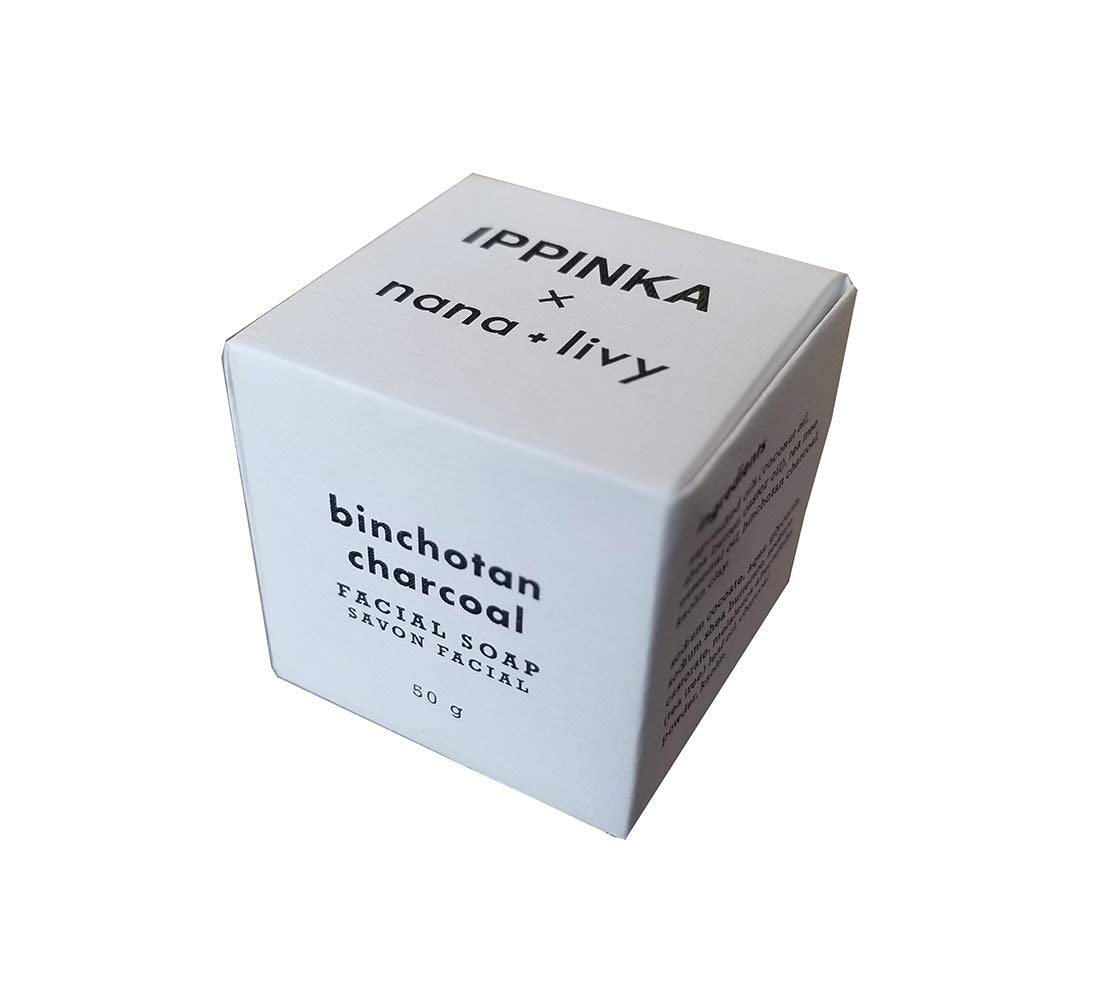 IPPINKA Japanese Binchotan Charcoal Facial Soap