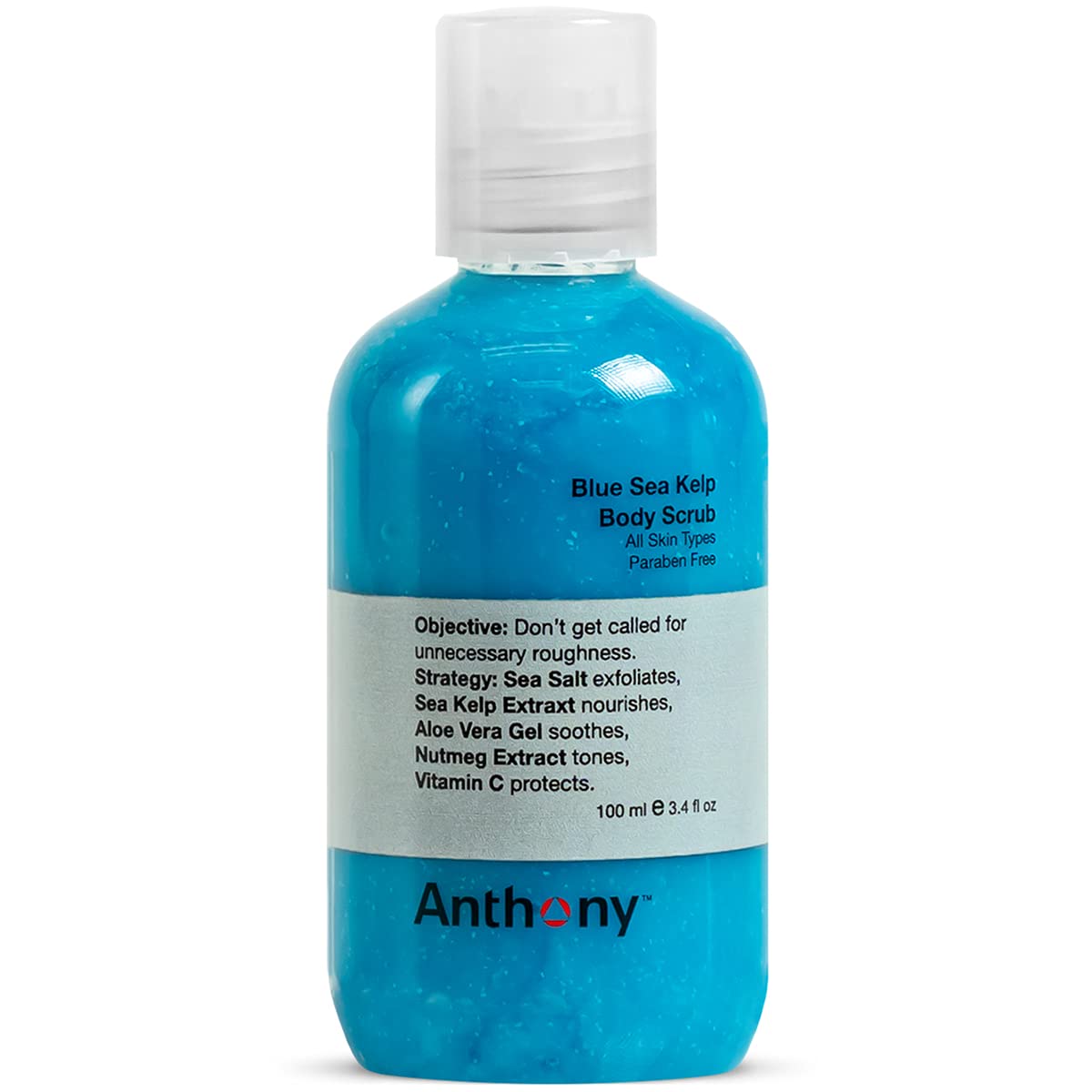 Anthony Exfoliating Body Scrub - Sea Salt, Vitamin C, And Aloe Vera Deep Cleans, Smooths Rough Patches & Soothes and Protects Sk