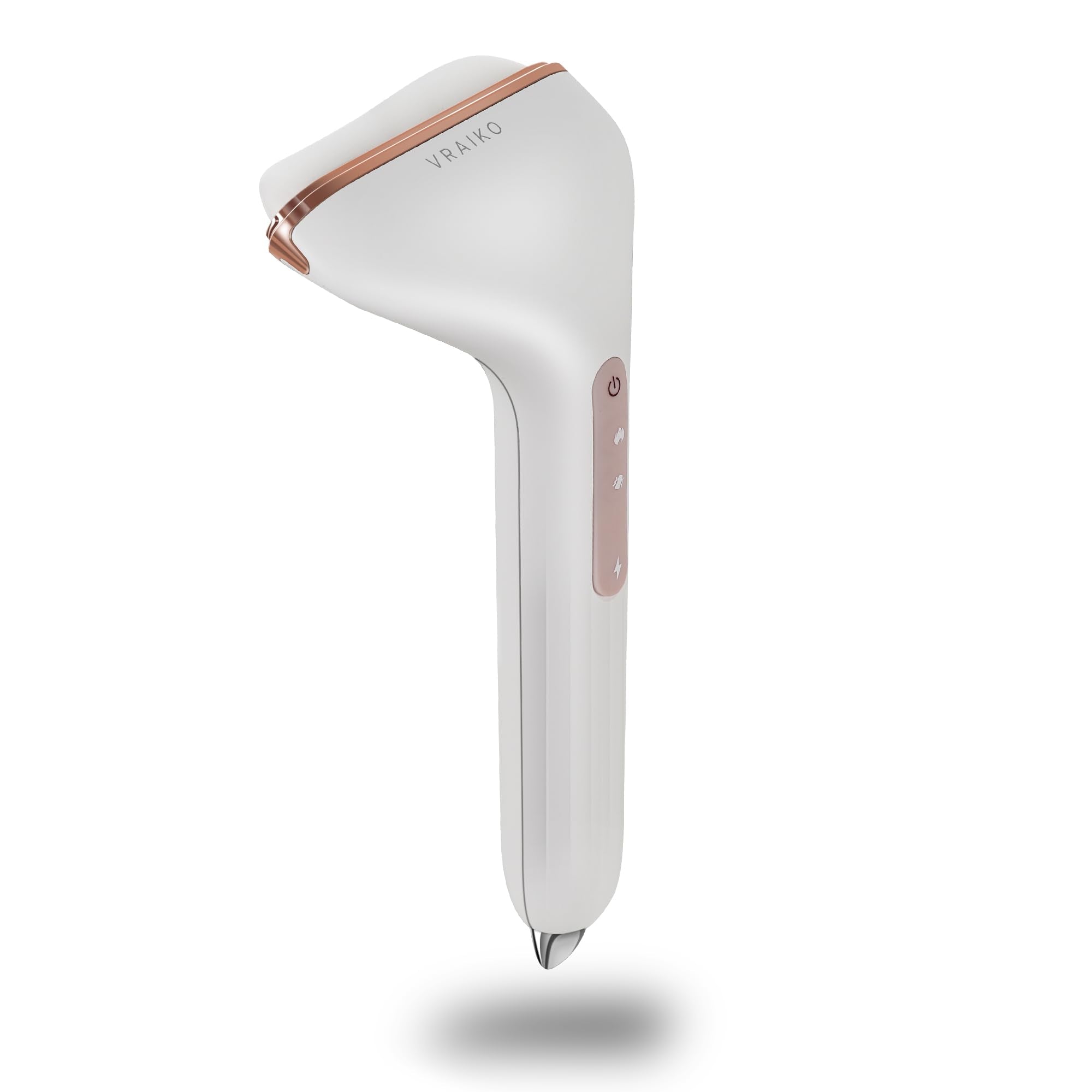 VRAIKO Aurora-X Handheld Gua Sha Device, White Jade Neck Face Massager with Thermal, Vibration and Acupressure Tail, for Face Sc
