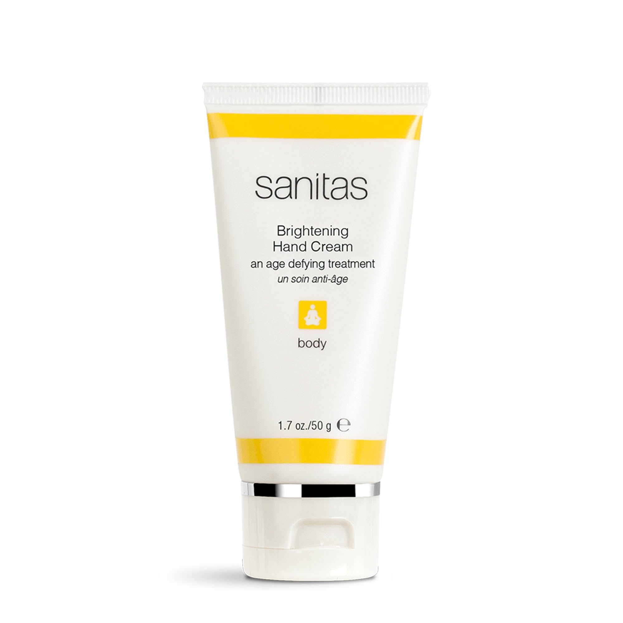 Sanitas Brightening Hand Cream, Vitamin C, Lotion for Dry/Dull Skin, 1.7 Oz