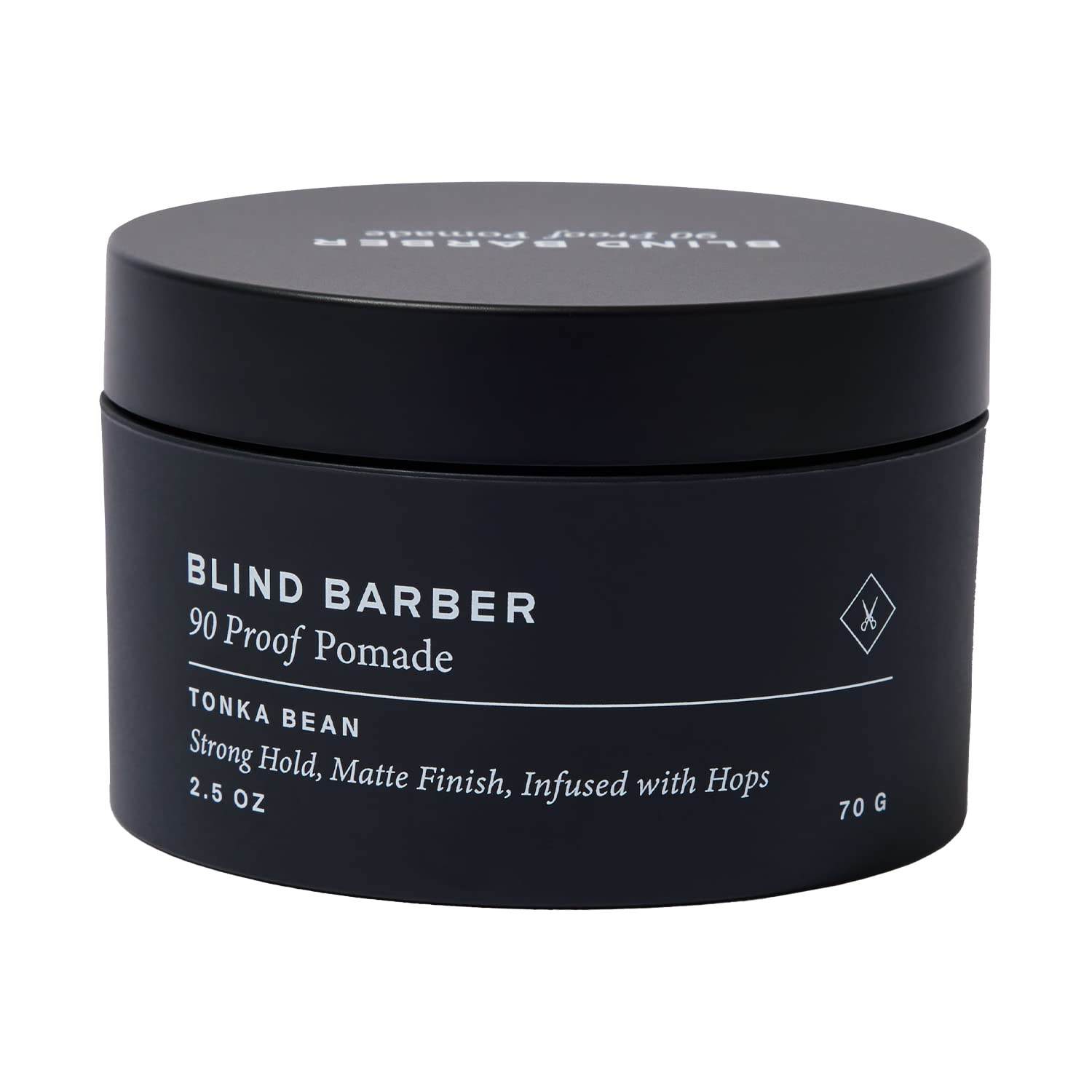 Blind Barber 90 Proof Pomade - Matte Styling Pomade For Men - Strong Hold, Natural Finish Texture Paste With Hops & Tonka Bean -