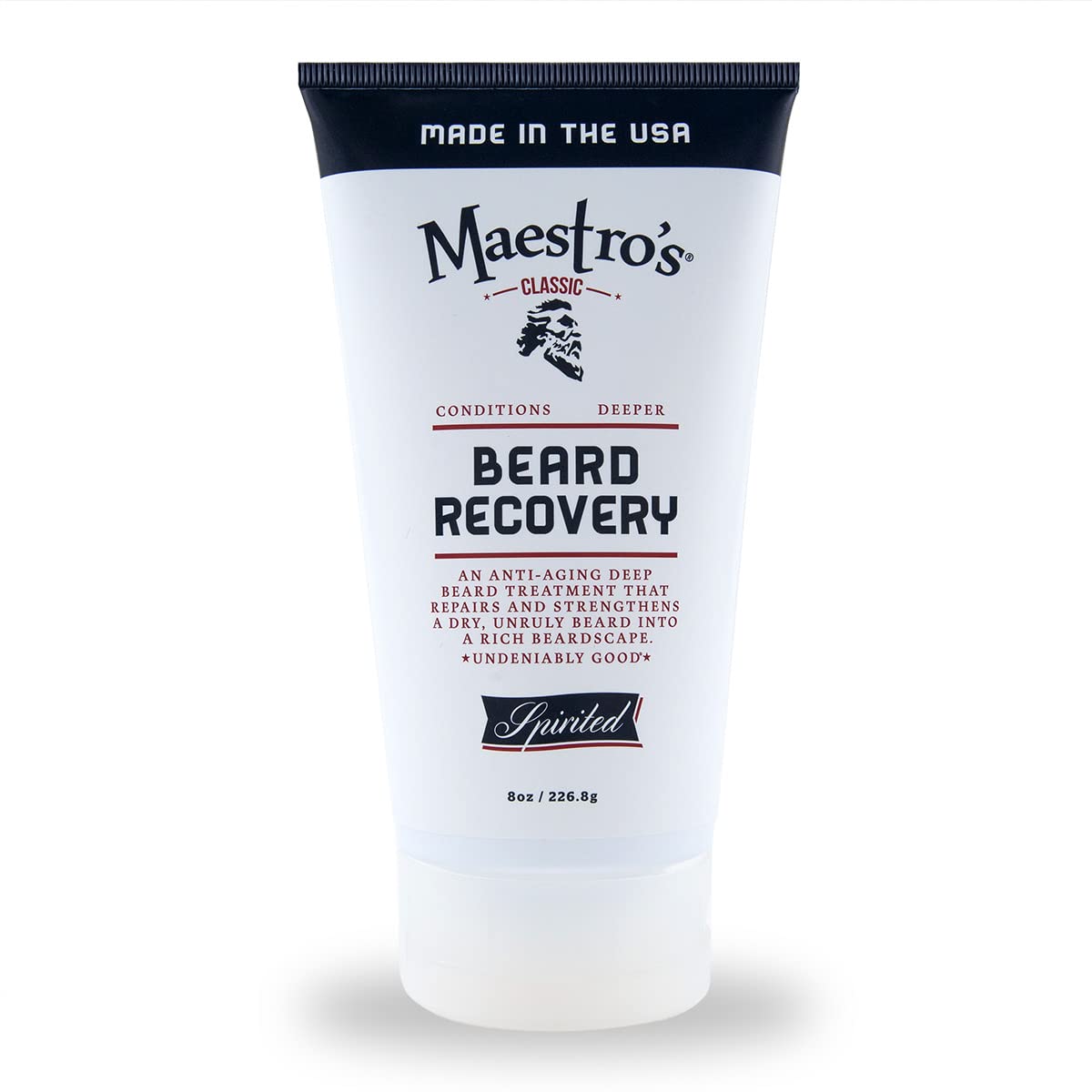 Maestro's Classic BEARD RECOVERY Tube for All Hair Types - Spirited blend, 8 Ounce