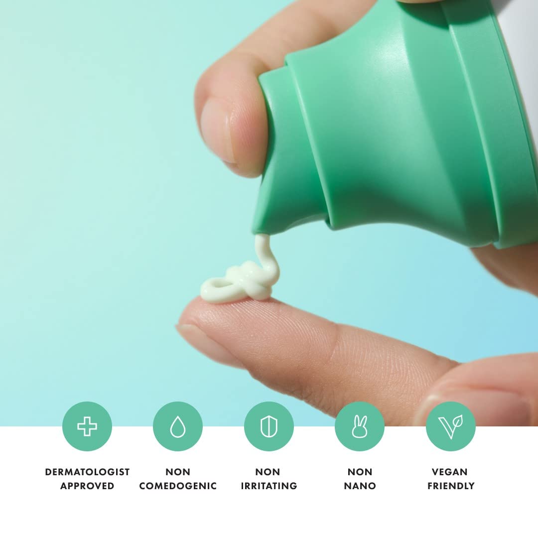 Force Shield Superlight Sunscreen Spf 30 From Hero Cosmetics - Everyday Spf 30 For Acne-Prone Skin With Zinc Oxide, Green Surge,