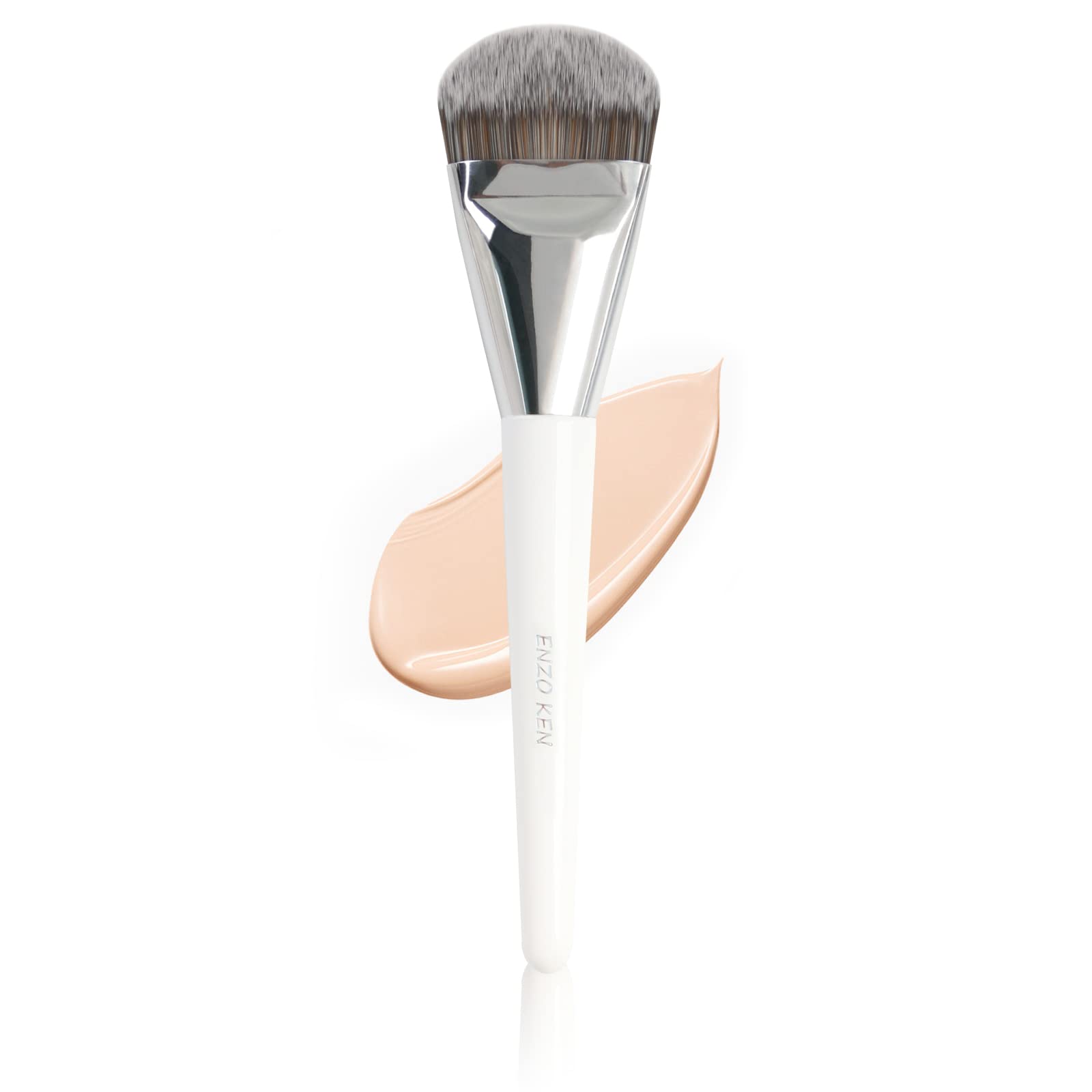Enzo Ken Liquid Foundation Brush, Flat Foundation Brush For Liquid Makeup, Make Up Brush For Liquid Foundation, Flat Makeup Brus