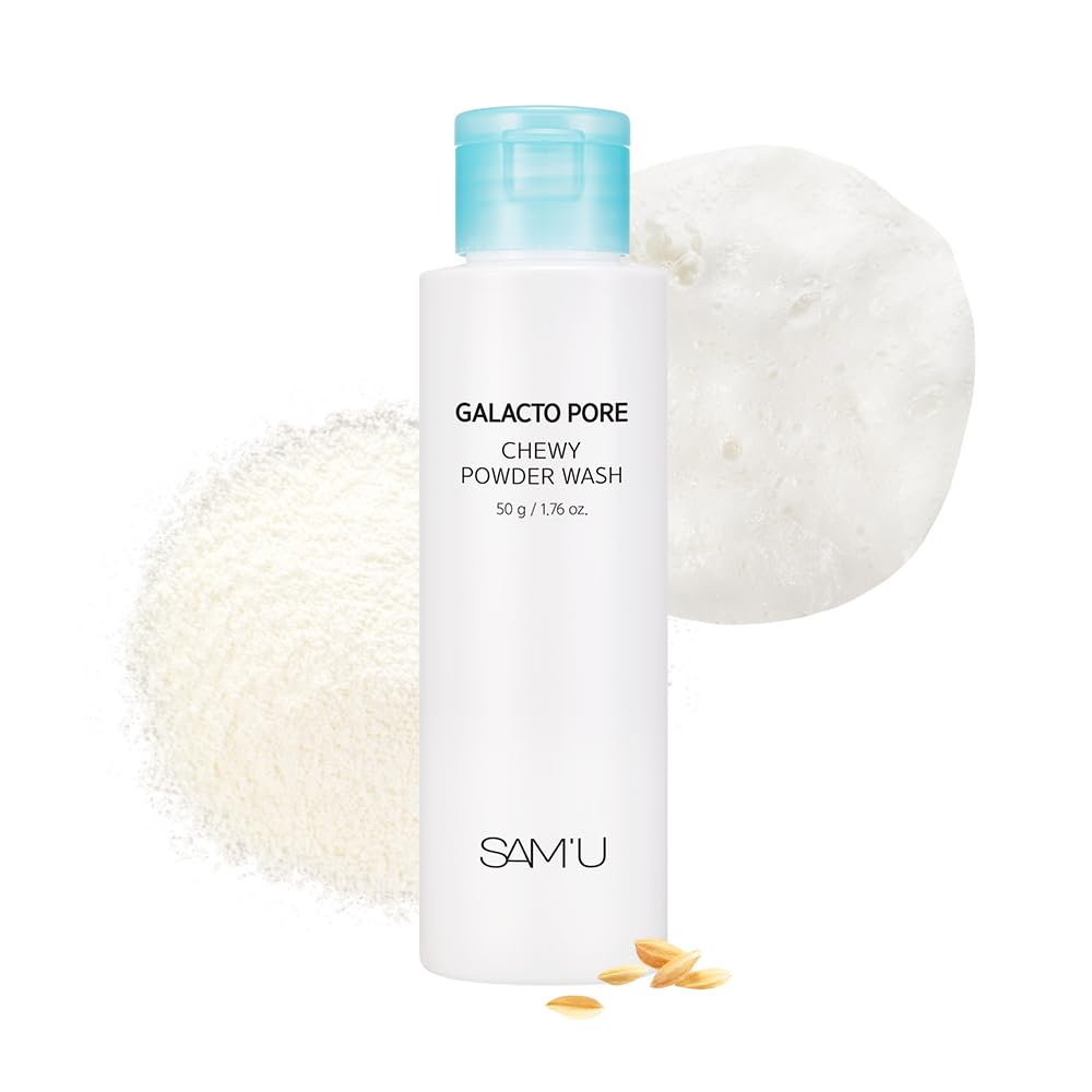 SAMU Galacto Pore Chewy Powder Wash, Pore Enzyme Cleanser, 1.76 oz