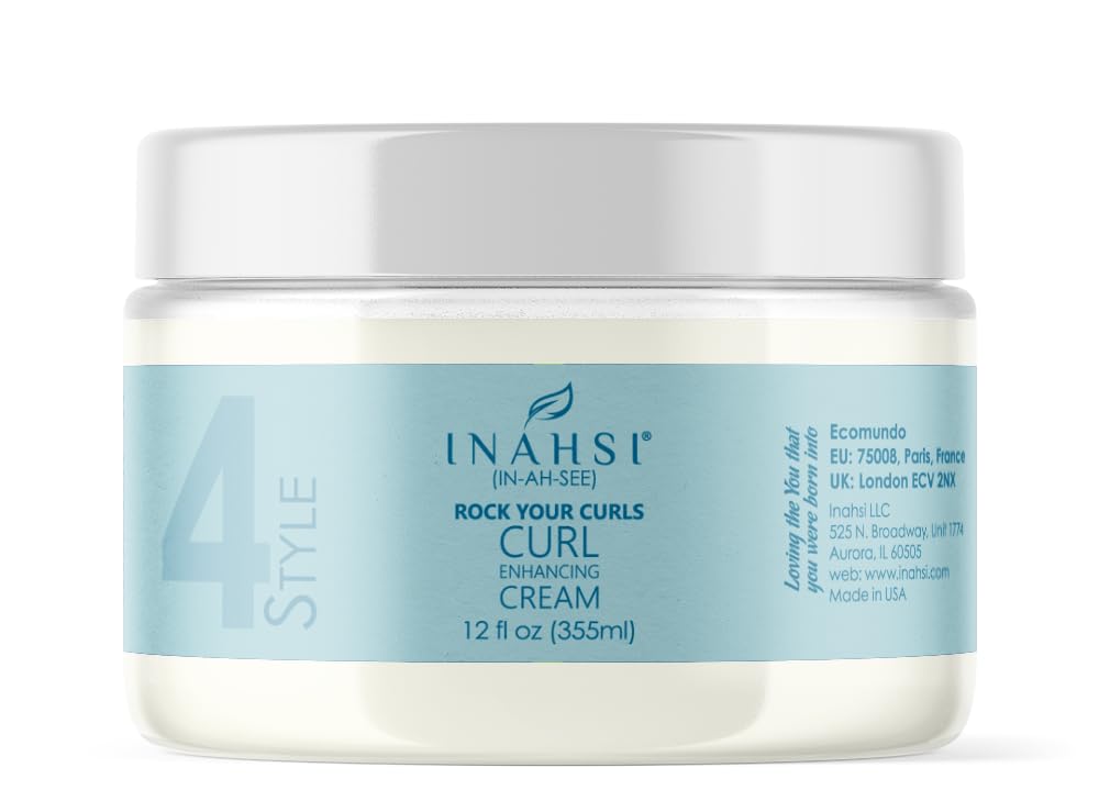 Inahsi Rock Your Curls Curl Enhancing Cream | Hair Cream for Men, Women, or Kids with Curly Hair | Hair Products for Naturally C