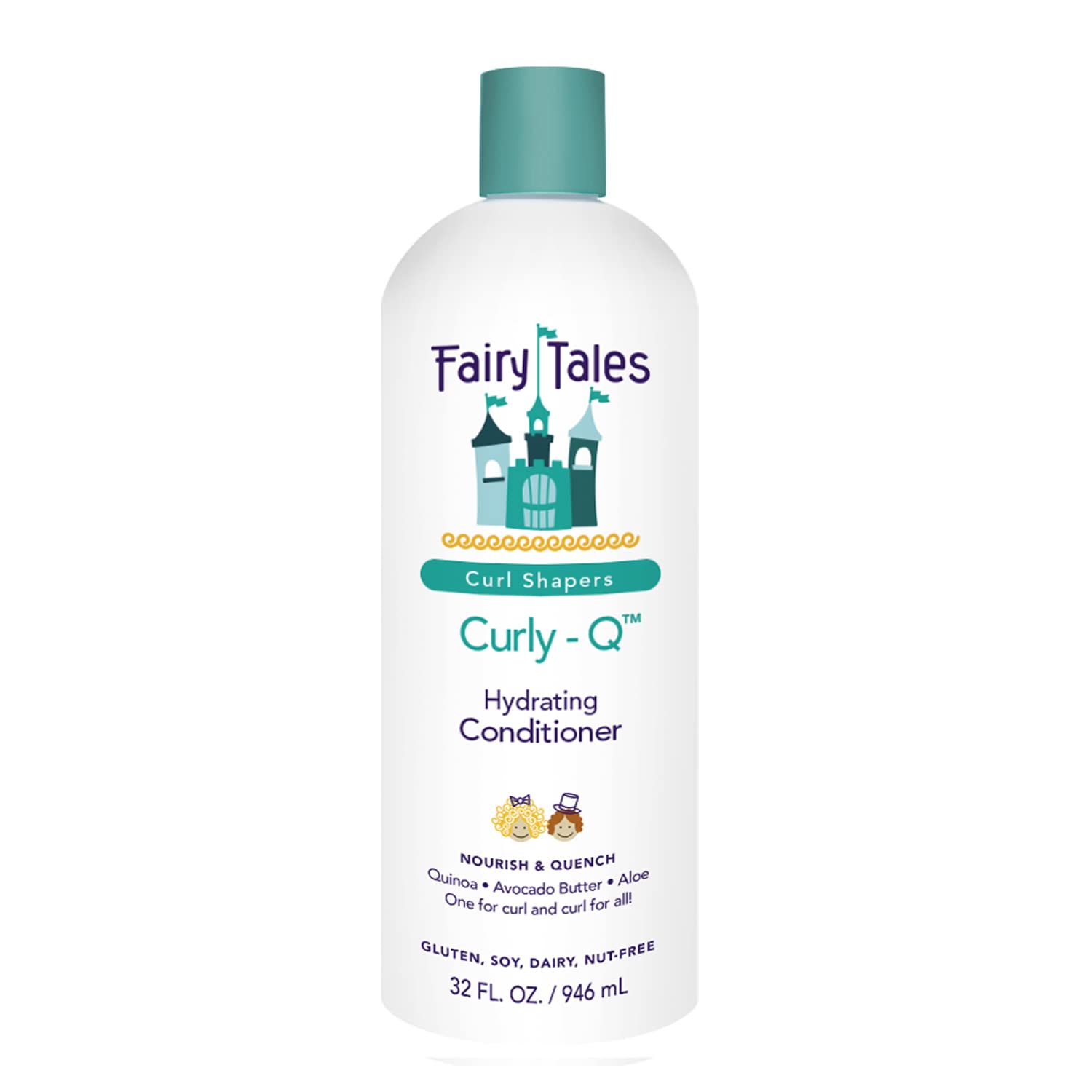 Fairy Tales Curly Q Kids Conditioner - Hydrating for Curly and Multi-Cultural Hair Types, Paraben-Free, Sulfate-Free, Gluten-Fre