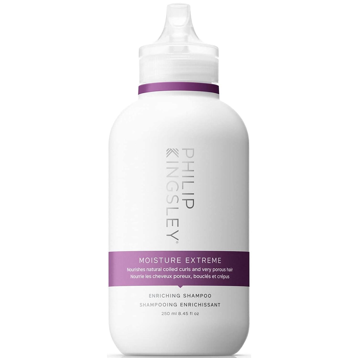 PHILIP KINGSLEY Moisture Extreme Enriching Shampoo for Curly Dry Damaged Hair Curls Anti-Frizz Hydrating Intense Hydration Gentl