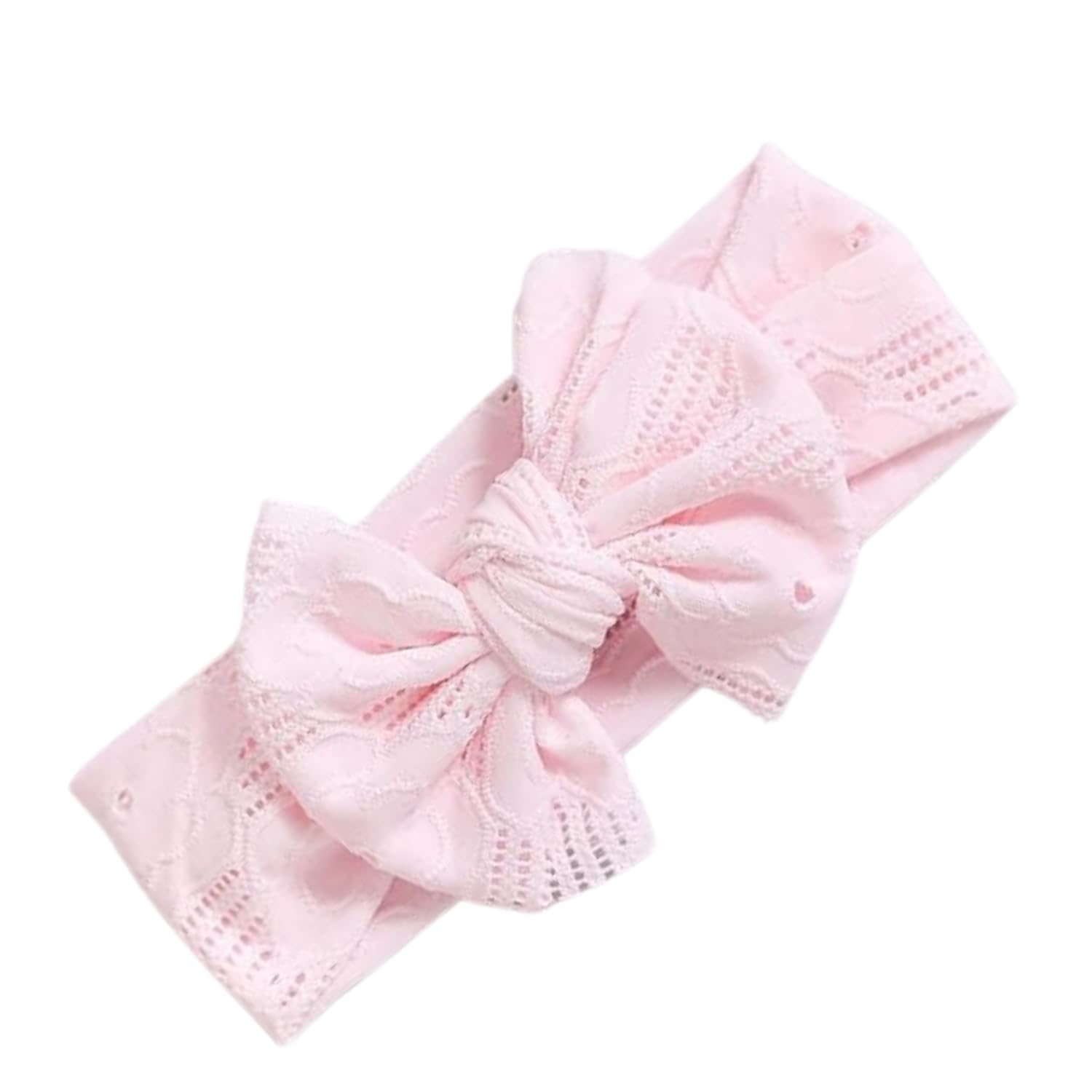 Ziory Pink Fashion Bows Baby Headband Newborn Turban Elastic Soft Children Headbands Kids Hair Bands Headwear Baby Girl Hair Acc
