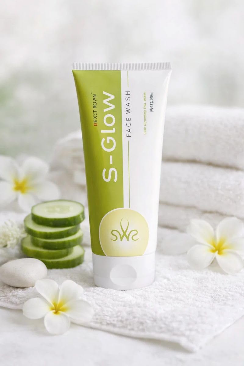 SGlow Face Wash For Acne & Dark Spots | Skin Lightening With Vitamin E | Deep Cleansing For Women & Men | Suitable For All Skin