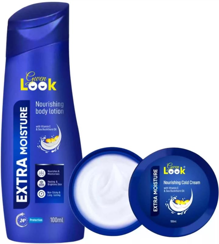 Glowhouse Combo Pack 100 Ml Body Lotion Plus Oil Free Moisturiser Cream 50 Gram Body And Face Combo Pack (Extra Nourishing)