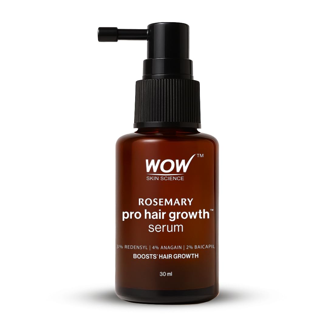 Wow Skin Science Rosemary Pro Hair Growth Serum| Stimulates Hair Growth| Strengthens Roots | Adds Volume | Gives Fuller Looking 