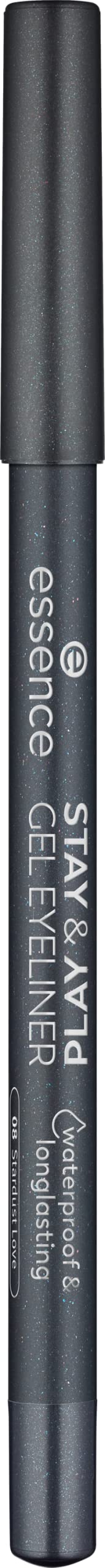 Essence  Stay & Play Gel Eyeliner  Super Soft Gel-Like Texture  Waterproof & Longlasting  Vegan & Cruelty Free (Stardust Love)