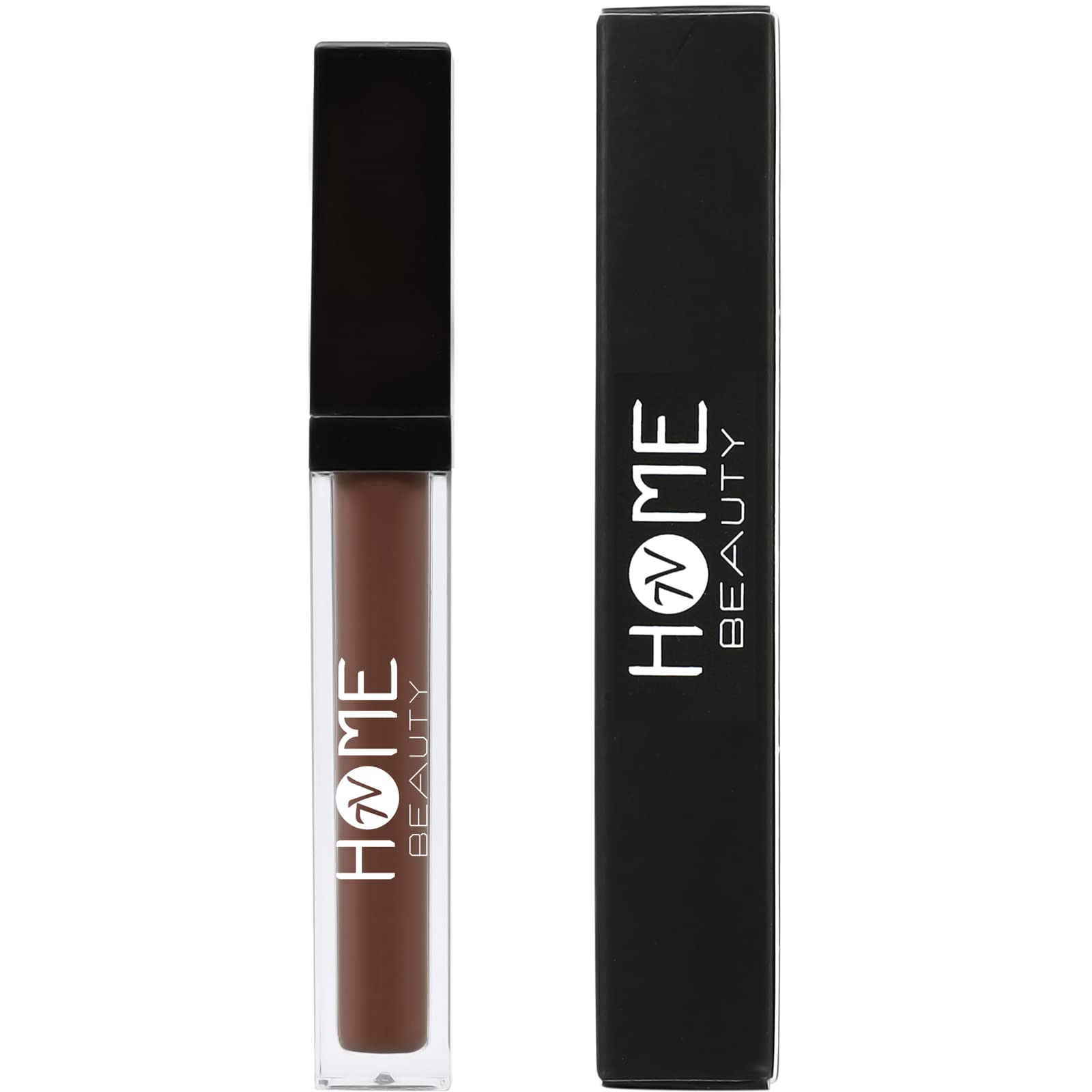 7V Home Beauty Brown Matte Liquid Lipstick, Long Lasting High Pigmented Non-Stick Waterproof Brown Lipstick (5Ml, #202)