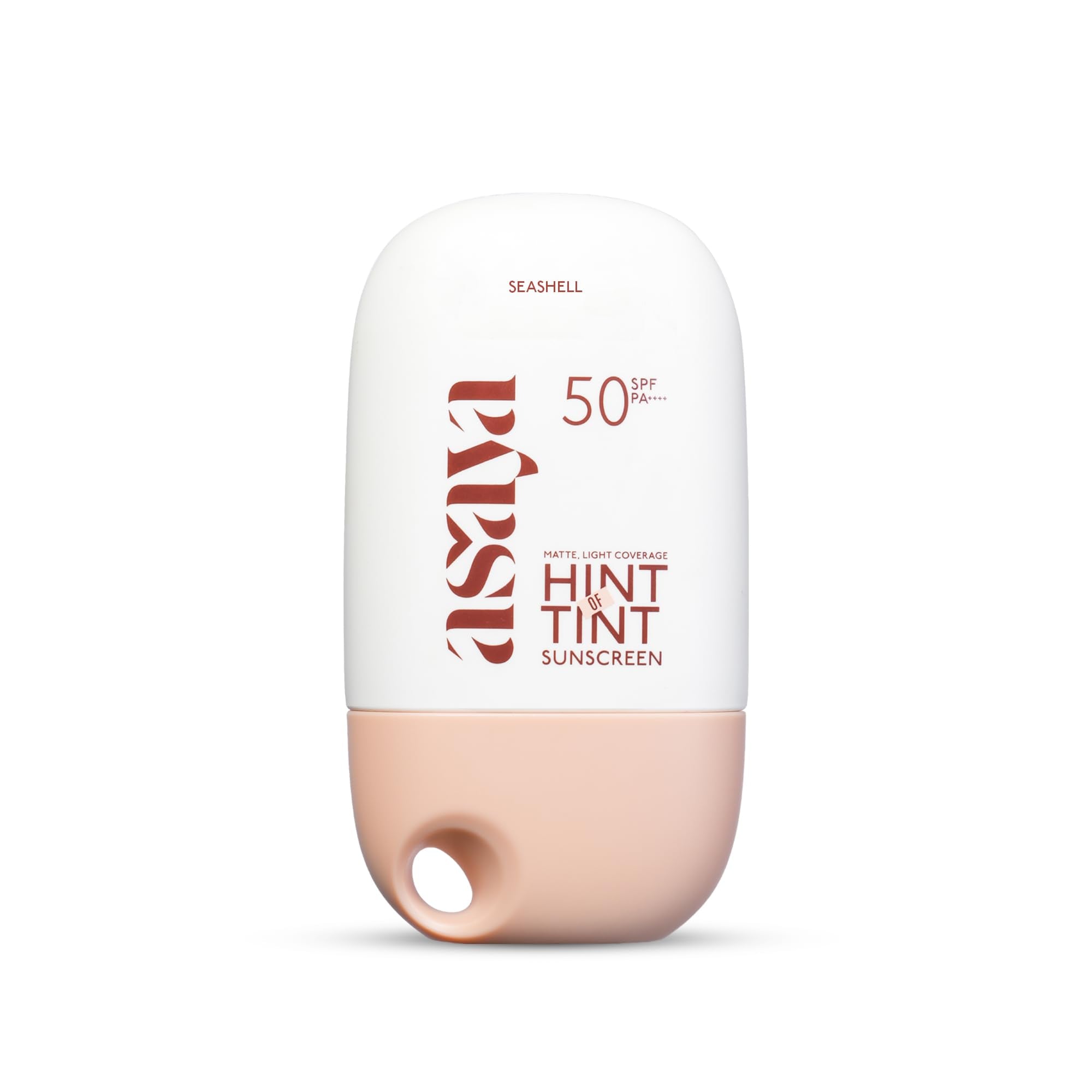 Asaya Under One Sun Hint Of Tint Tinted Sunscreen Spf 50 Pa++++ | InVivo Tested | Matte Light Coverage | Seashell | Light | 40 