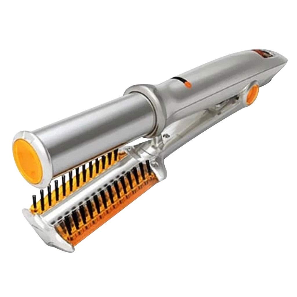 UMKLSW 2 in 1 Hair Curler and Straightener Wand Curling Straightening Rod Styler Hot Comb Brush