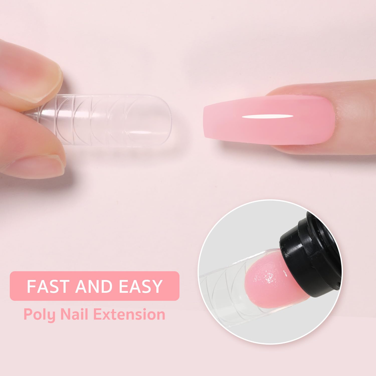 Gaoy Poly Gel, 60G Nail Extension Gel, Pink Builder Gel Nail Enhancement Gel For Beginner & Professional Nail Art Salon Diy At H