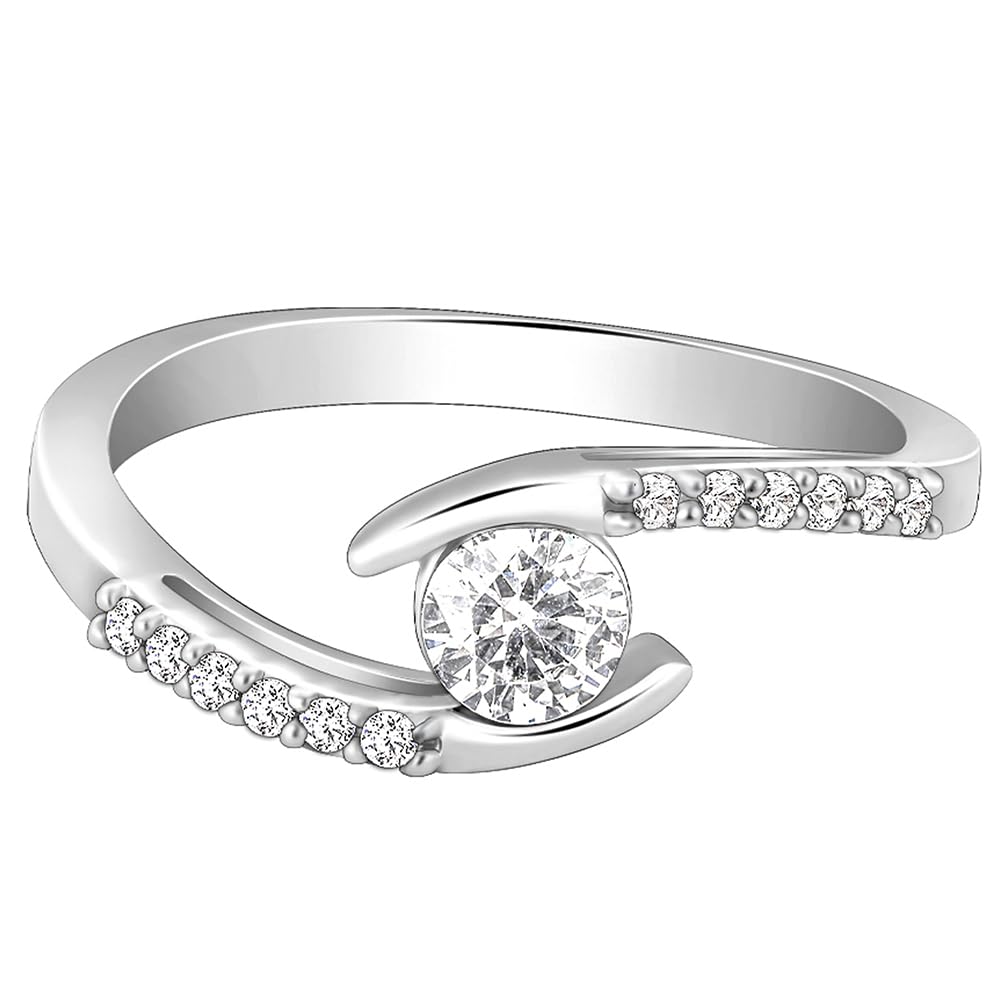 GIVA 925 Silver Solitaire Grace Ring, Adjustable | Rakhi Rakshabandhan Gift for Sister Bhabhi , Gifts for Women & Girls,Pendant 