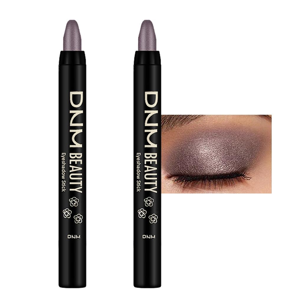 Evpct 2Pcs Cream Eyeshadow Sticks Set For Eyes Waterproof, Smoky Amethystshimmer Matte Eye Shadow Stick Pencil Pen Bulk Sombras